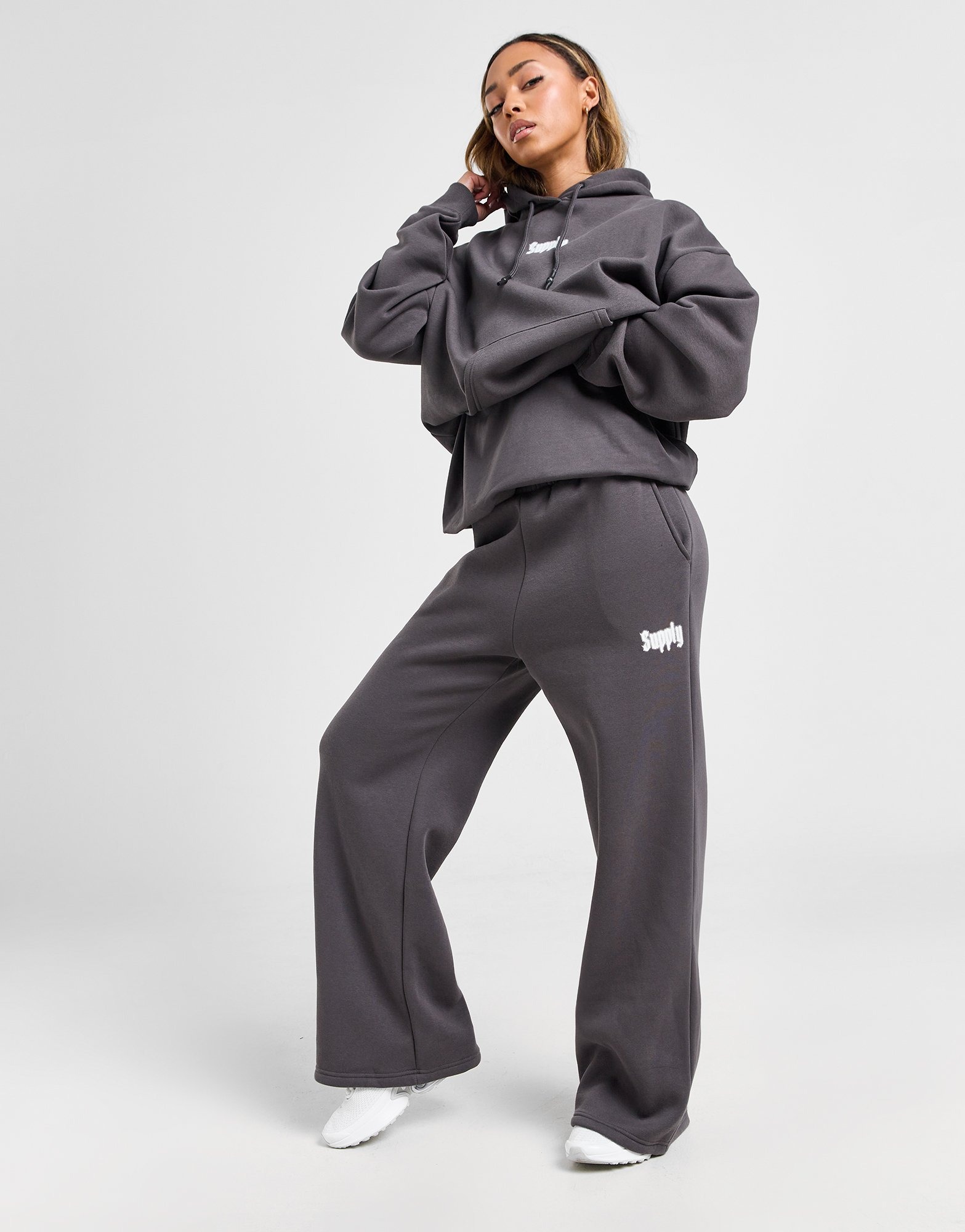 Grey Supply & Demand Wing Wide Leg Joggers JD Sports NZ
