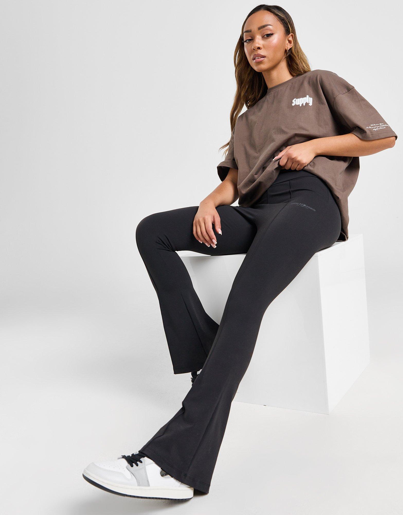 Black Supply & Demand Flare Leggings JD Sports NZ