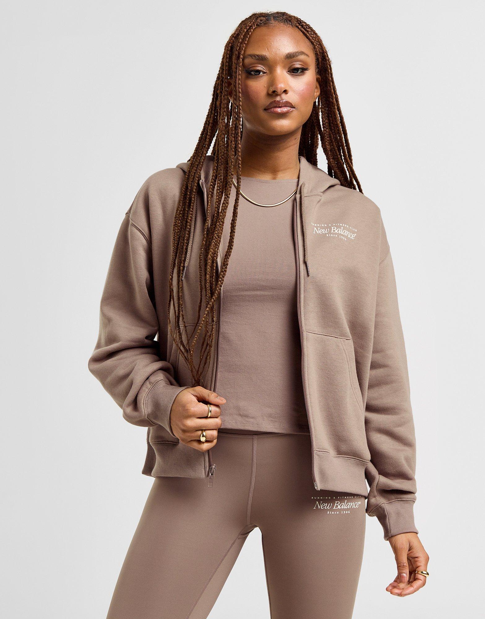 New Balance Sweat à Capuche Double Script Femme