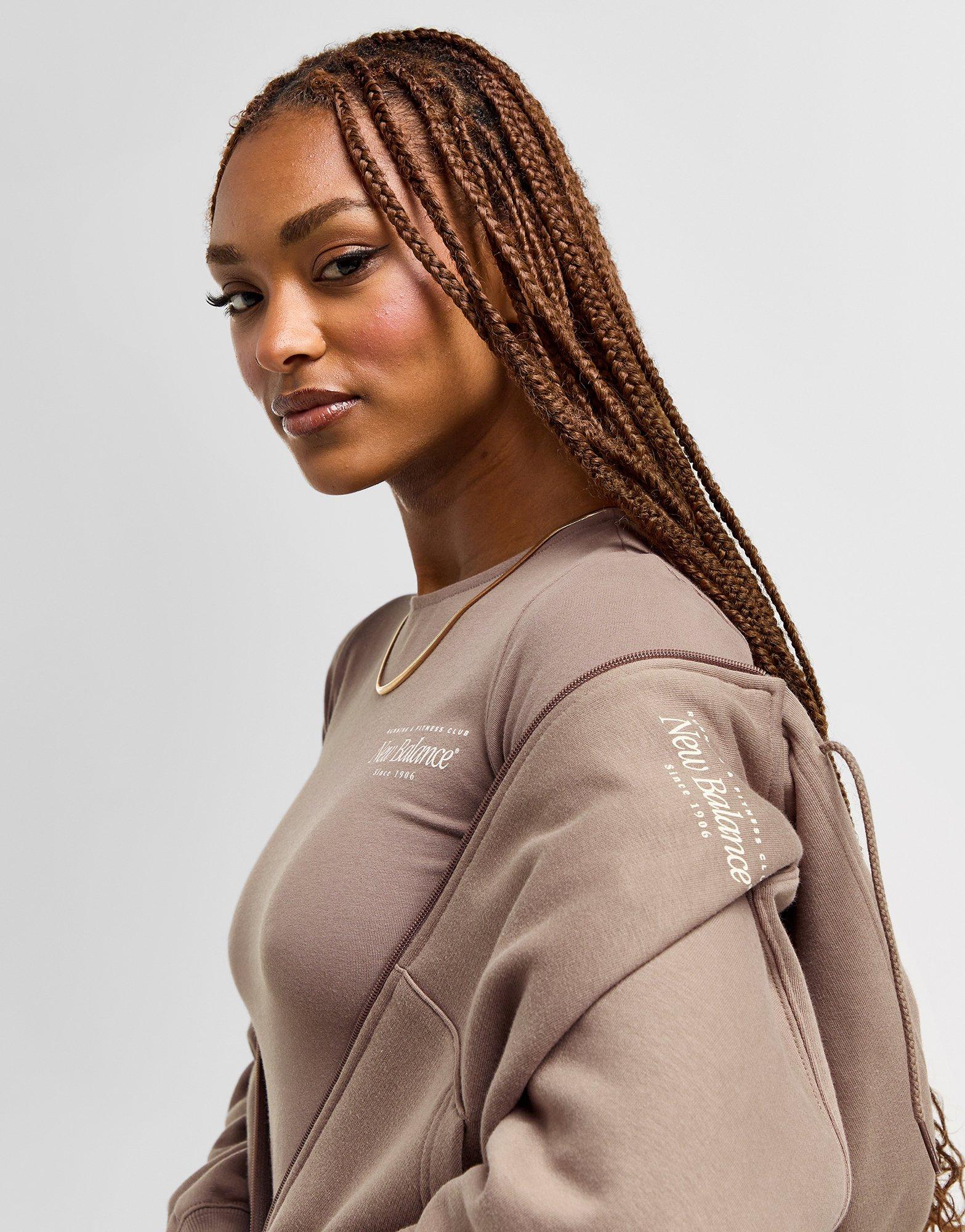 New Balance Sweat à Capuche Double Script Femme