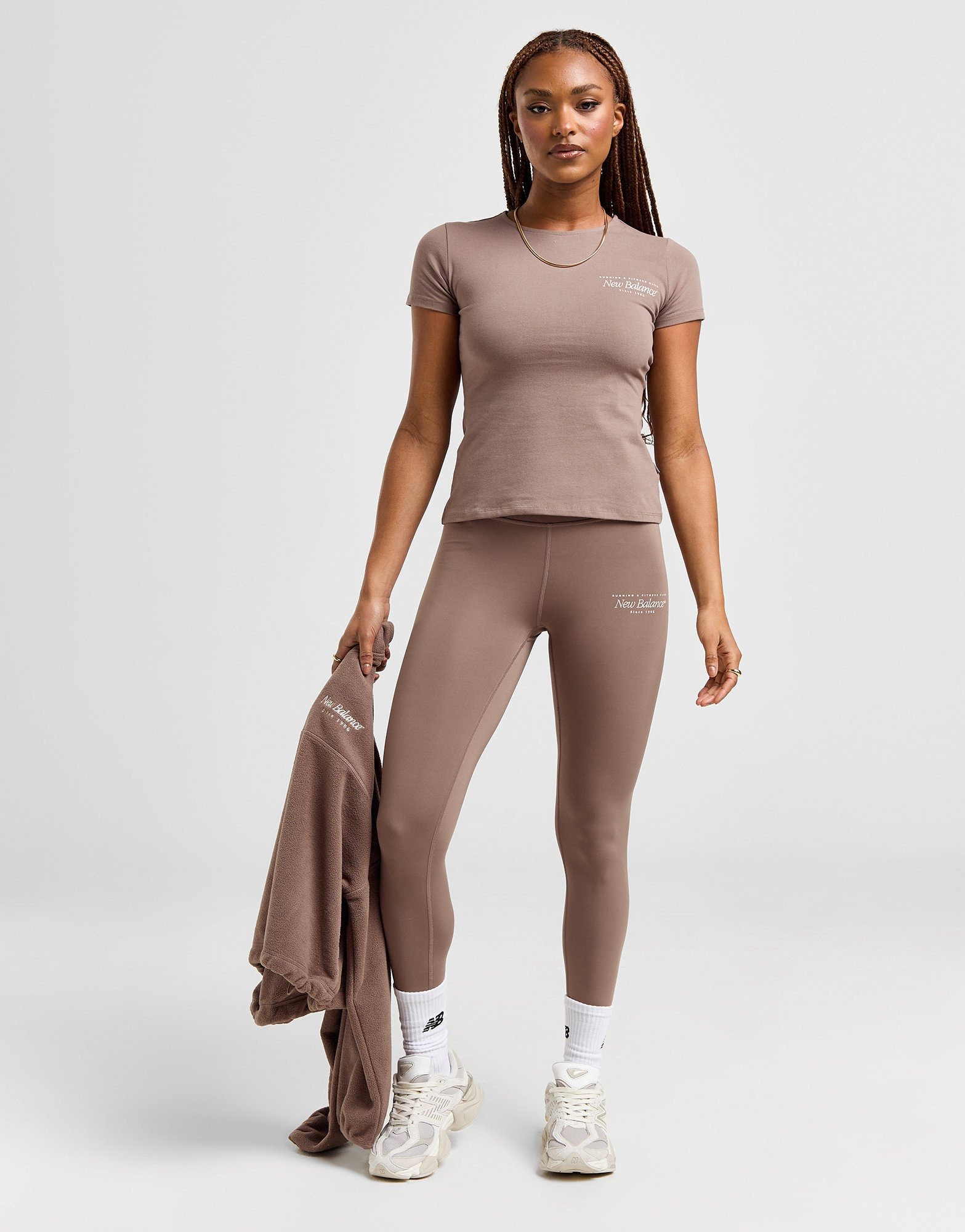 New balance grey leggings online