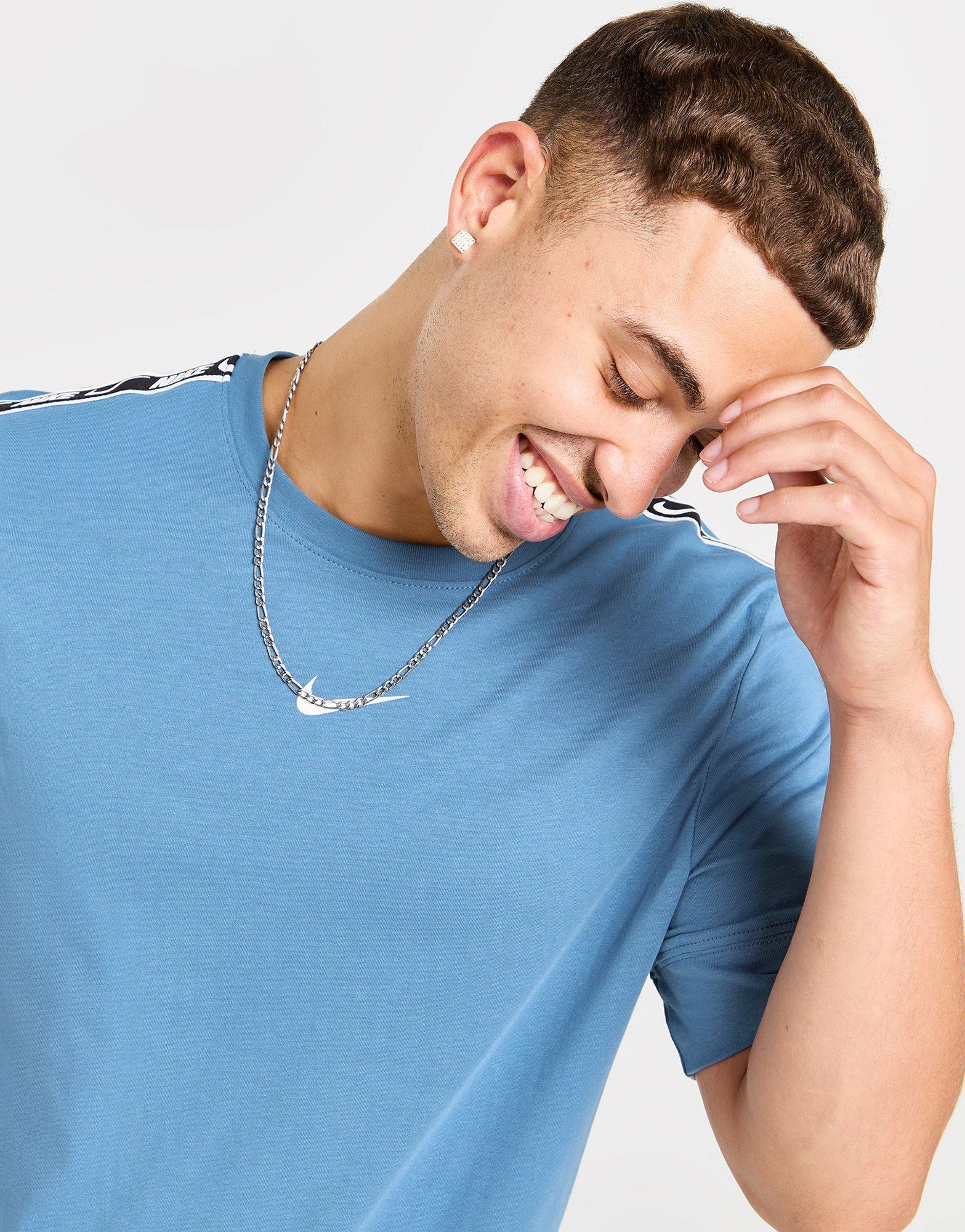 Blue Nike Repeat Tape T-Shirt - JD Sports Global