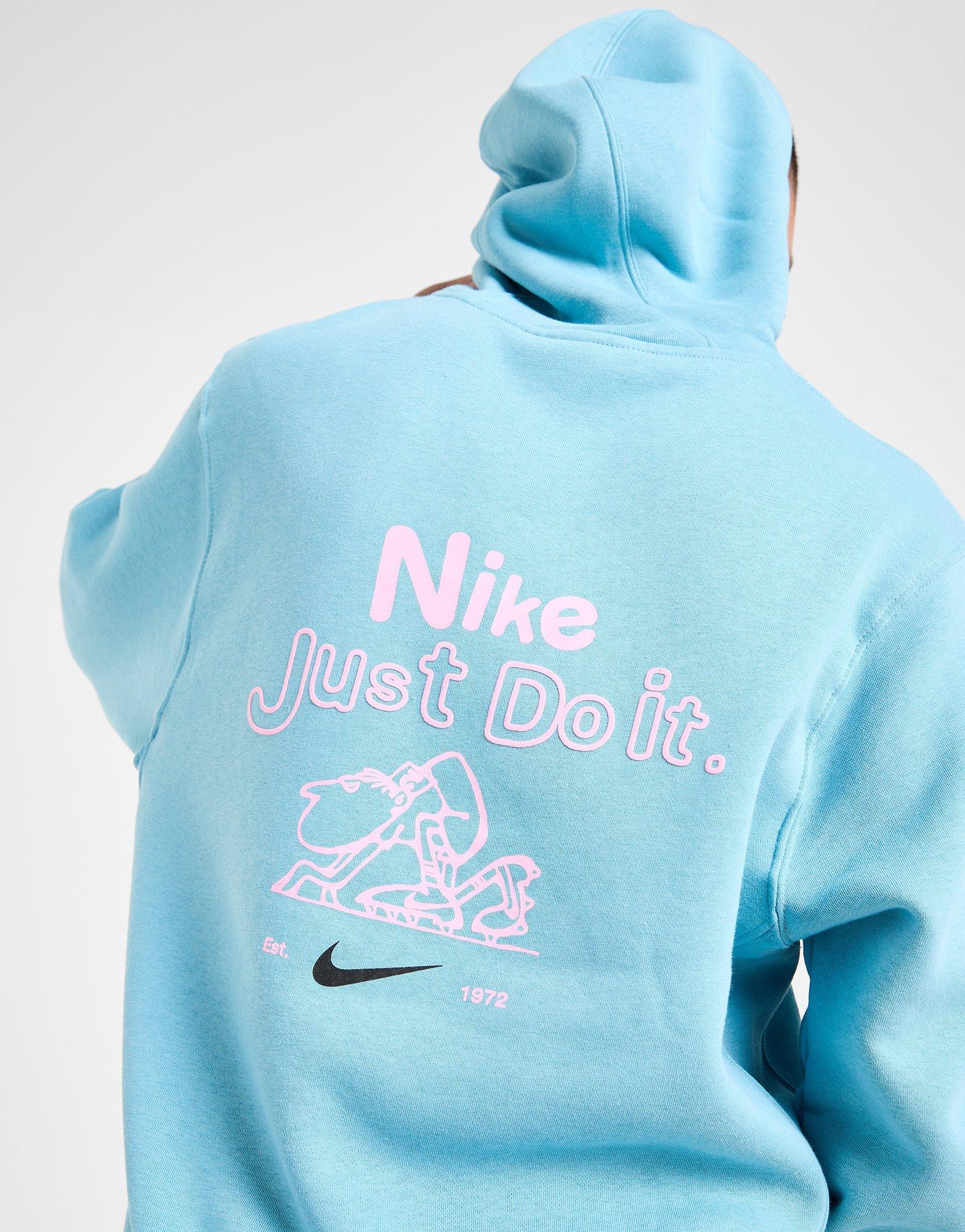 Just do it blue hoodie sale