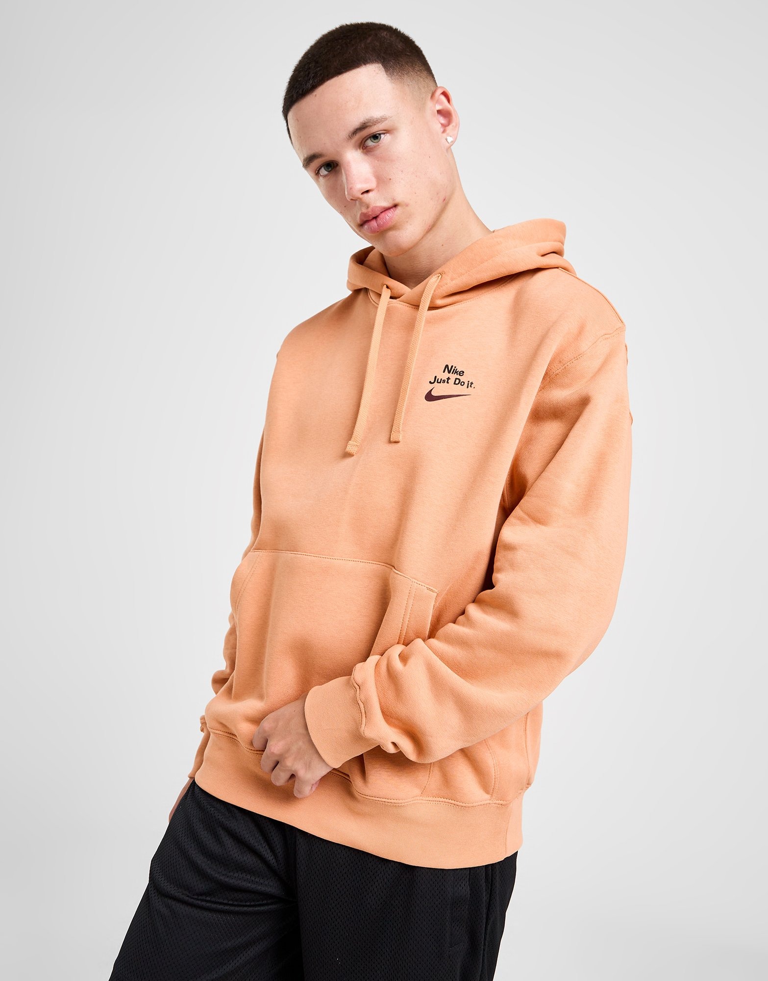 Peach nike hoodie mens sale