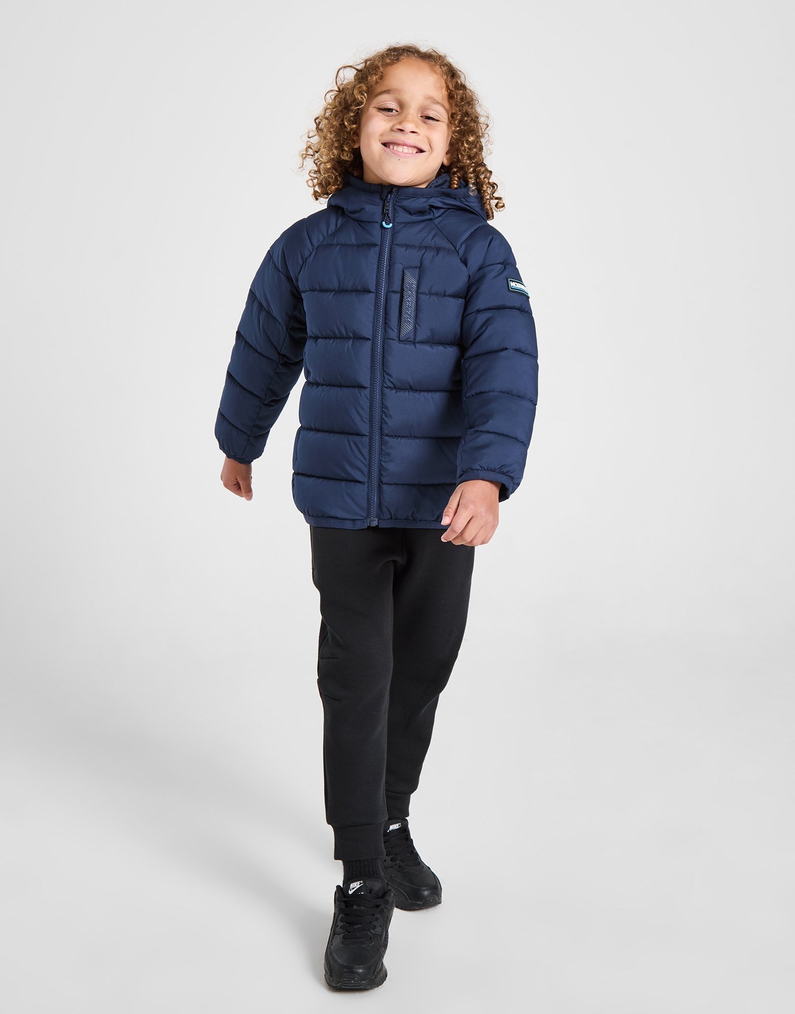 Navy blue mackenzi ダウンジャケット フード付き Navy blue mackenzi ダウンジャケット フード付き