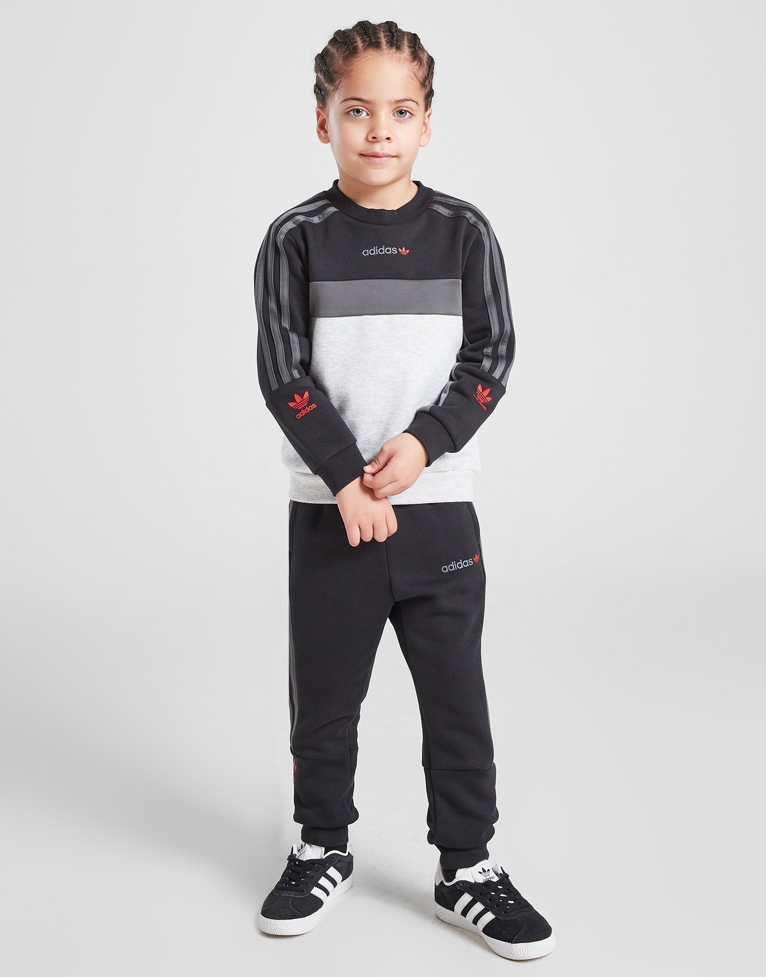 adidas Originals Completo Felpa Itasca Crew Joggers Kids in Multicolor JD Sports