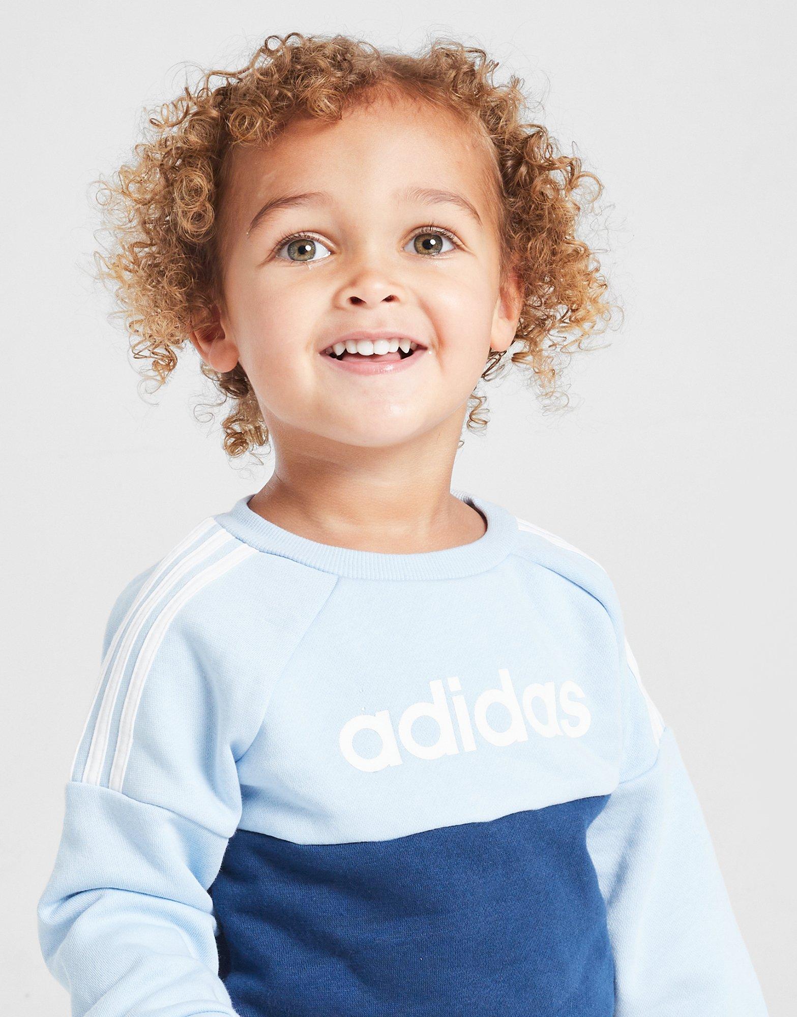 adidas Linear Colour Block Crew Tracksuit Infant
