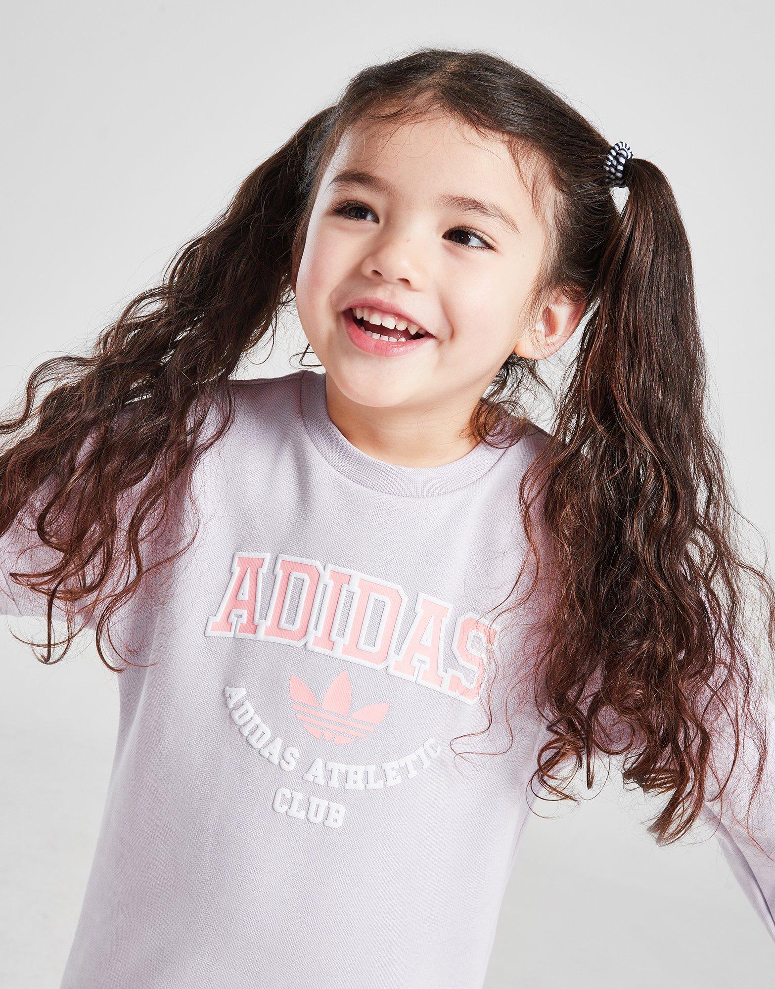 adidas Originals Girls' Varsity Crew Sweatshirt/Leggings Set Infant