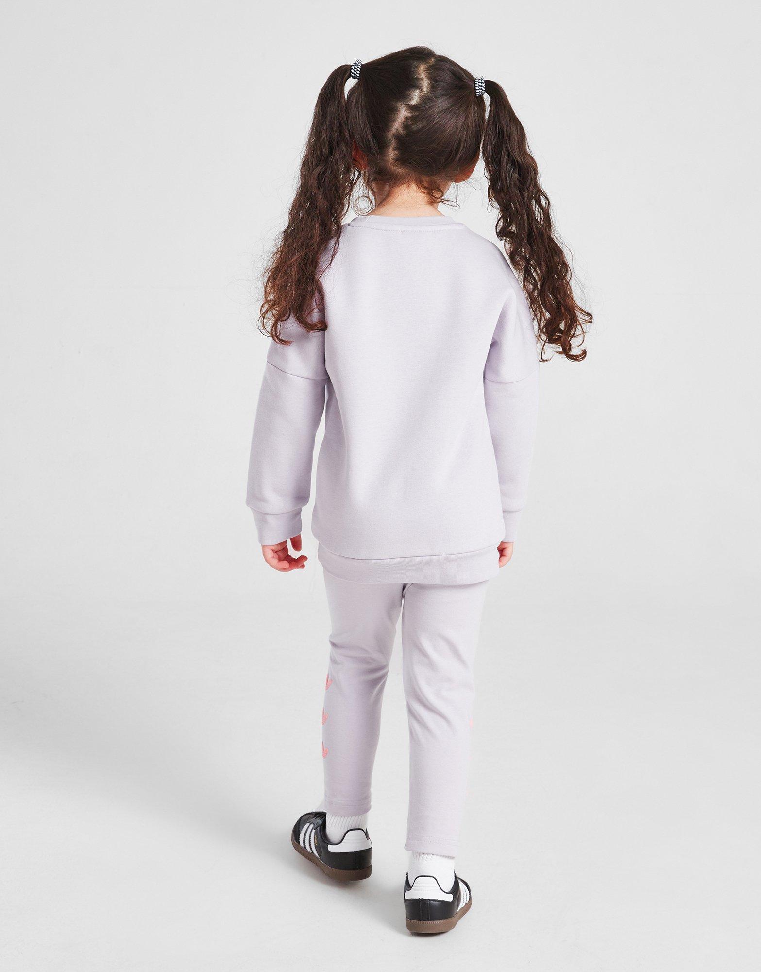 adidas Originals Girls' Varsity Crew Sweatshirt/Leggings Set Infant