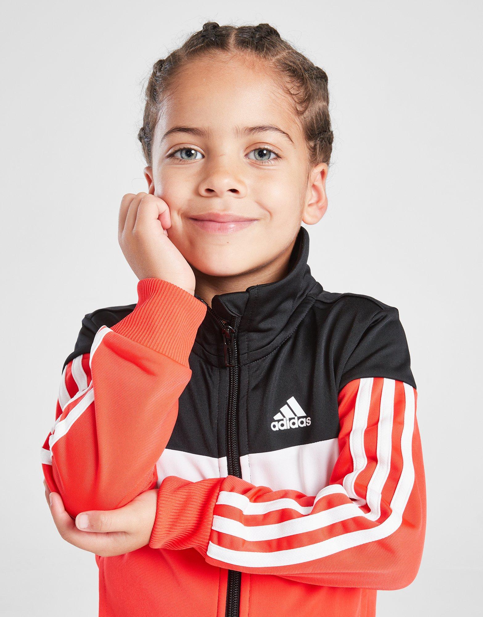 adidas 3-Stripes Tiberio Poly Tracksuit Children