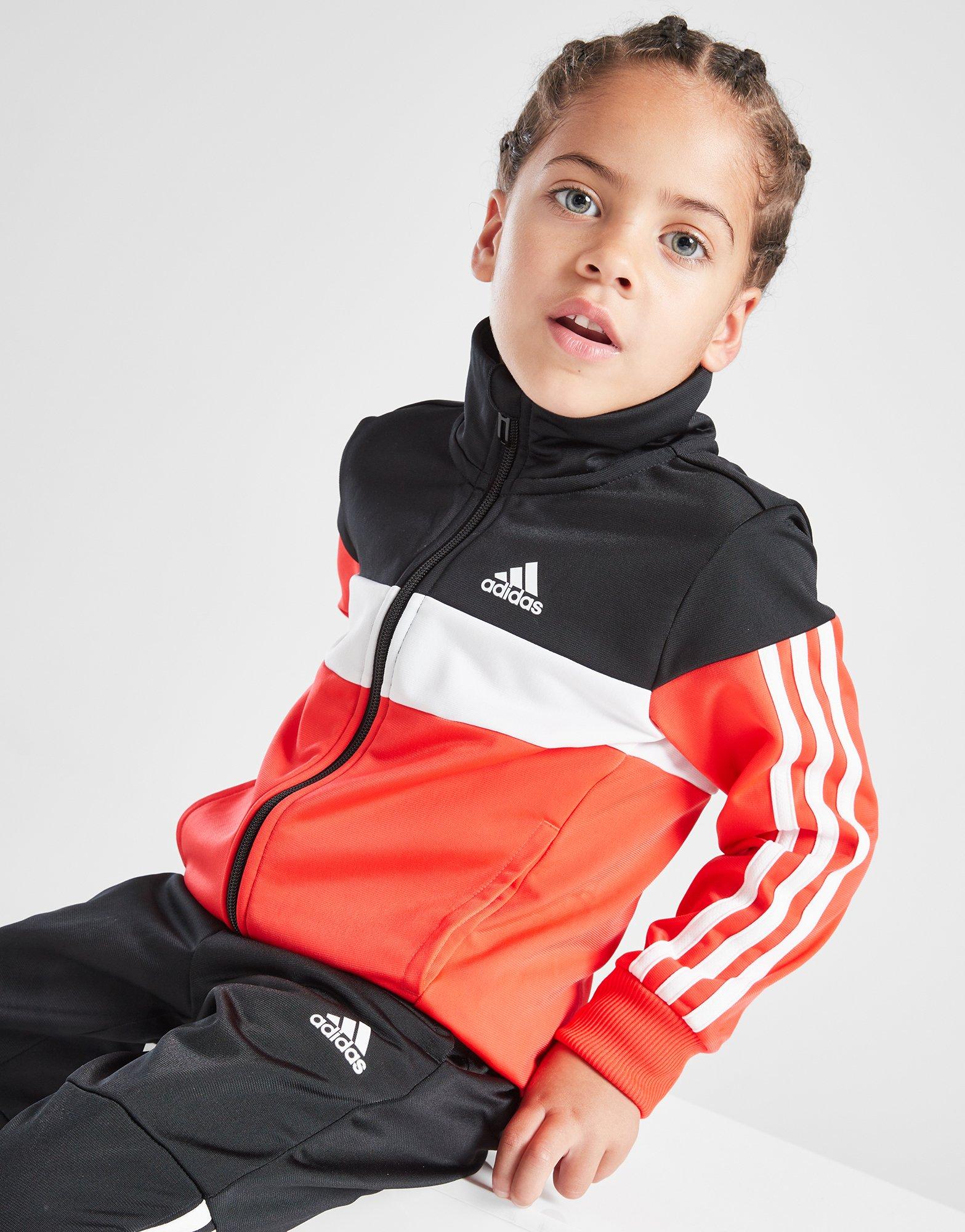adidas 3-Stripes Tiberio Poly Tracksuit Children