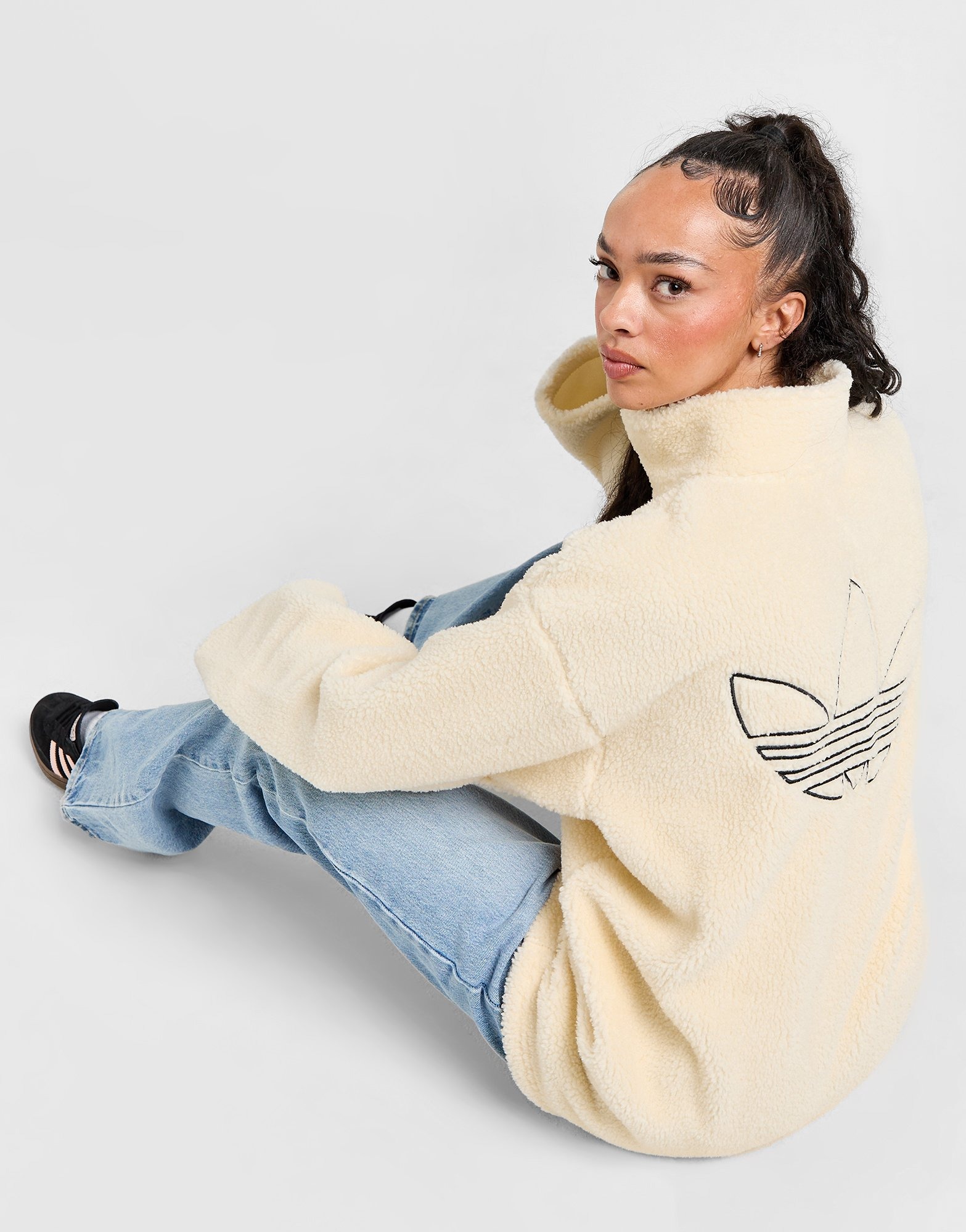 adidas Originals Veste Zippee Teddy Femme