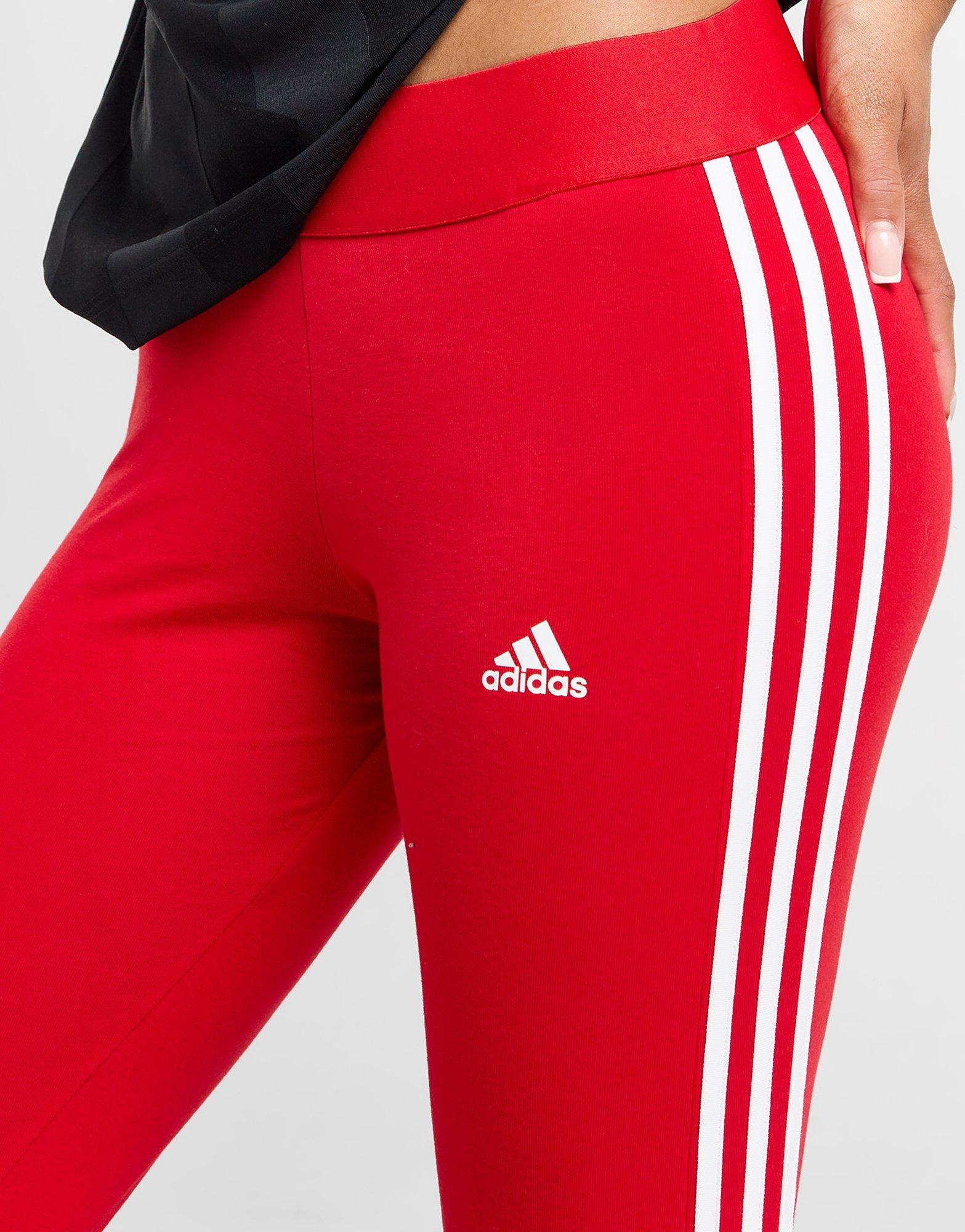 Red adidas leggins clearance