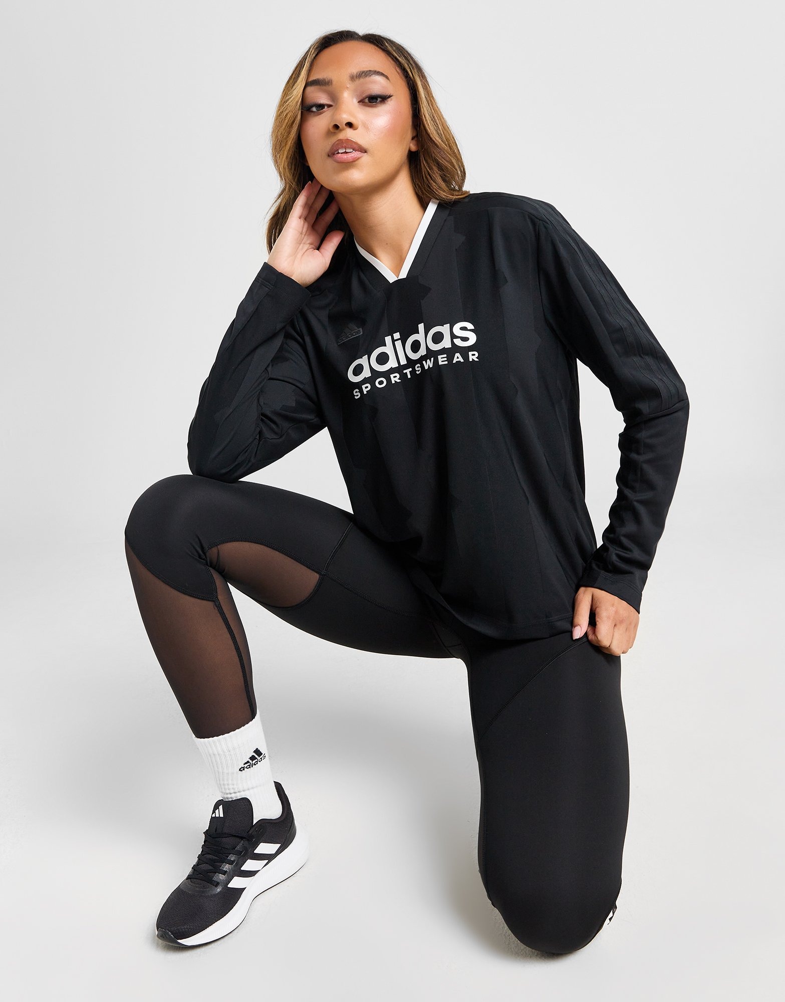 adidas Haut Manches Longues Tiro Football Femme Noir- JD Sports France