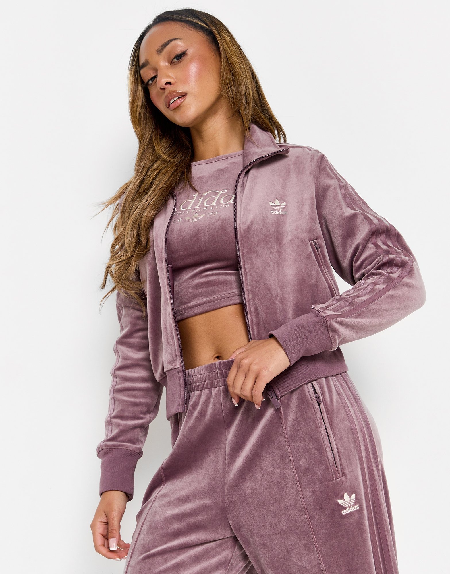 Adidas velour damen online