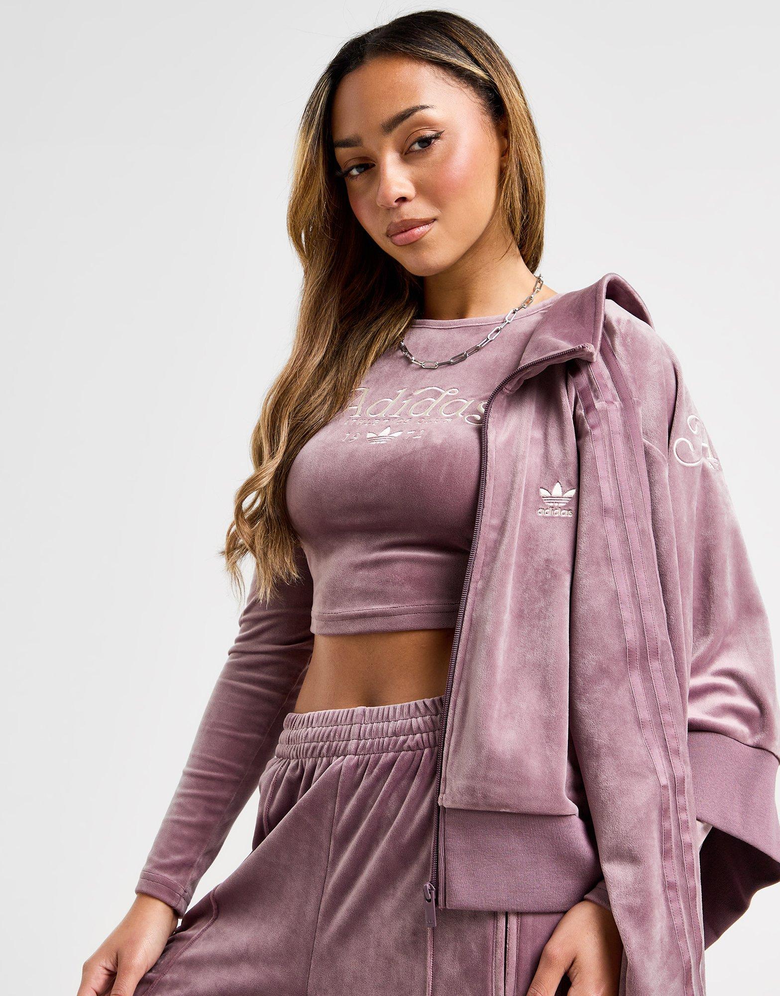 adidas Originals Velour Swirl Long Sleeve Top