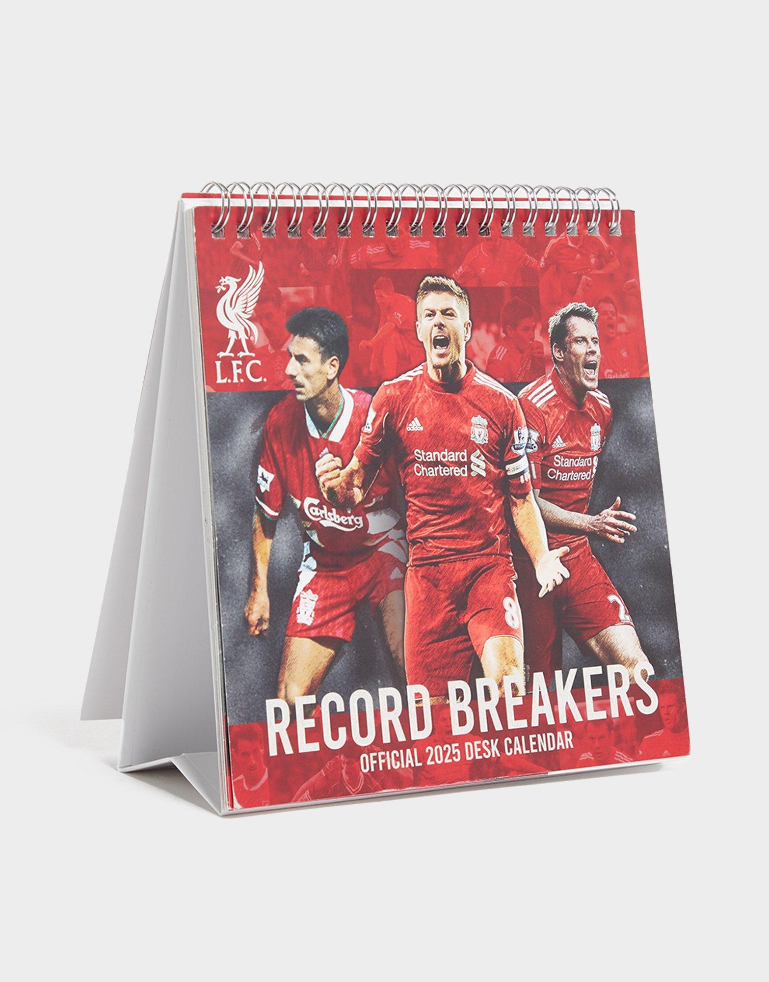 Official Team Liverpool FC 2025 Tischkalender Rot JD Sports Österreich