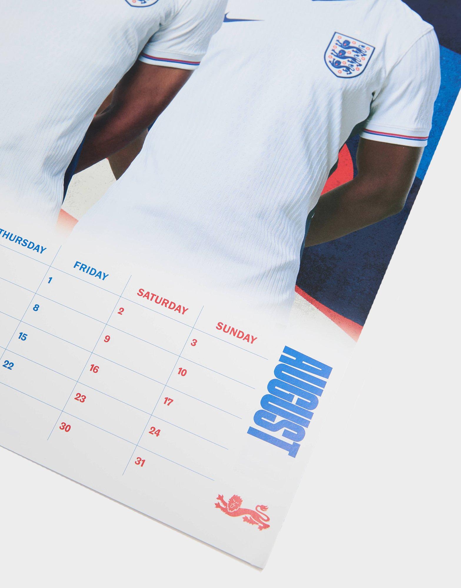 Official Team England Men's 2025 Calendar