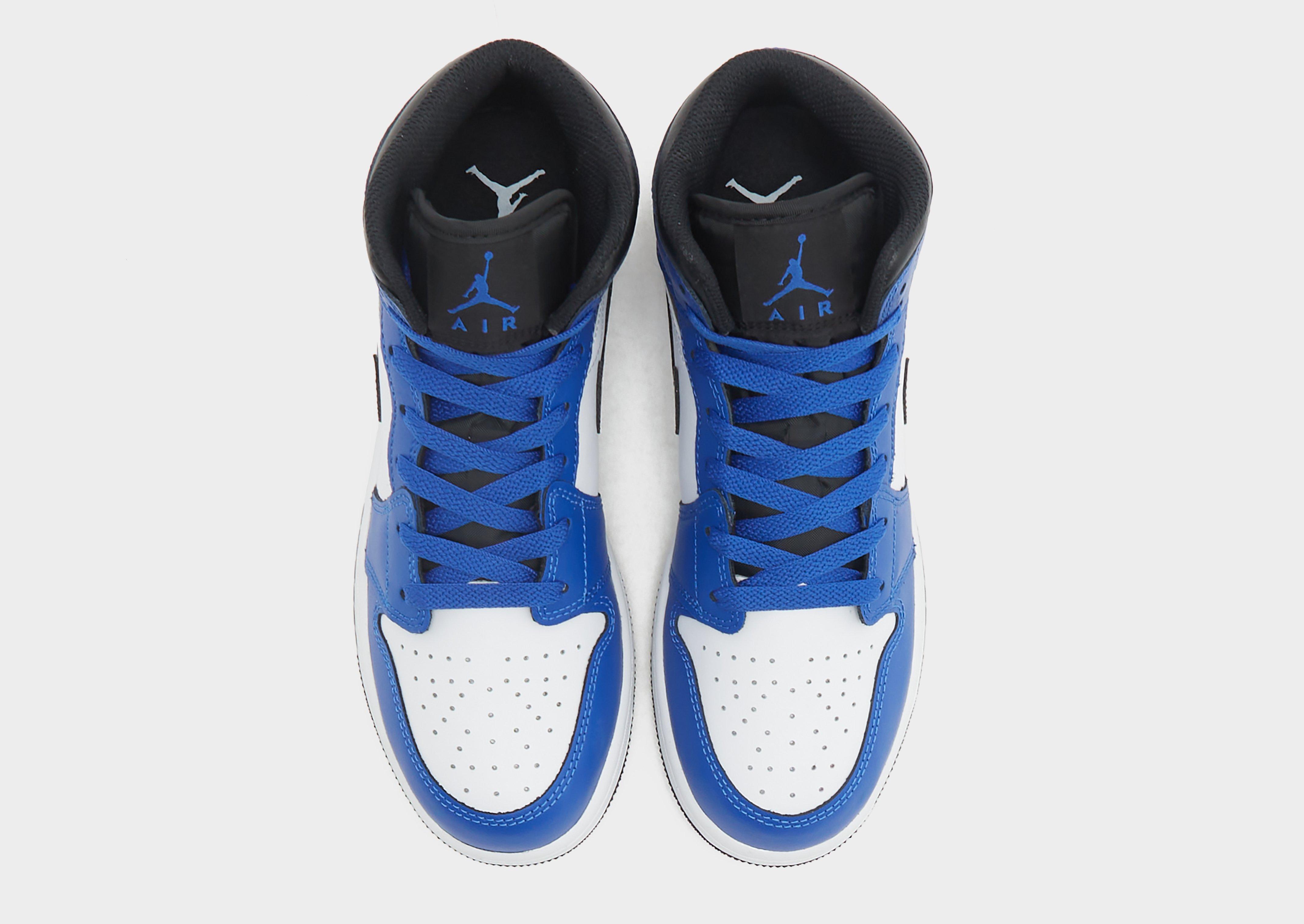 Blue Jordan Air 1 Mid Junior - JD Sports Global Blue Jordan Air 1 Mid Junior - JD Sports Global