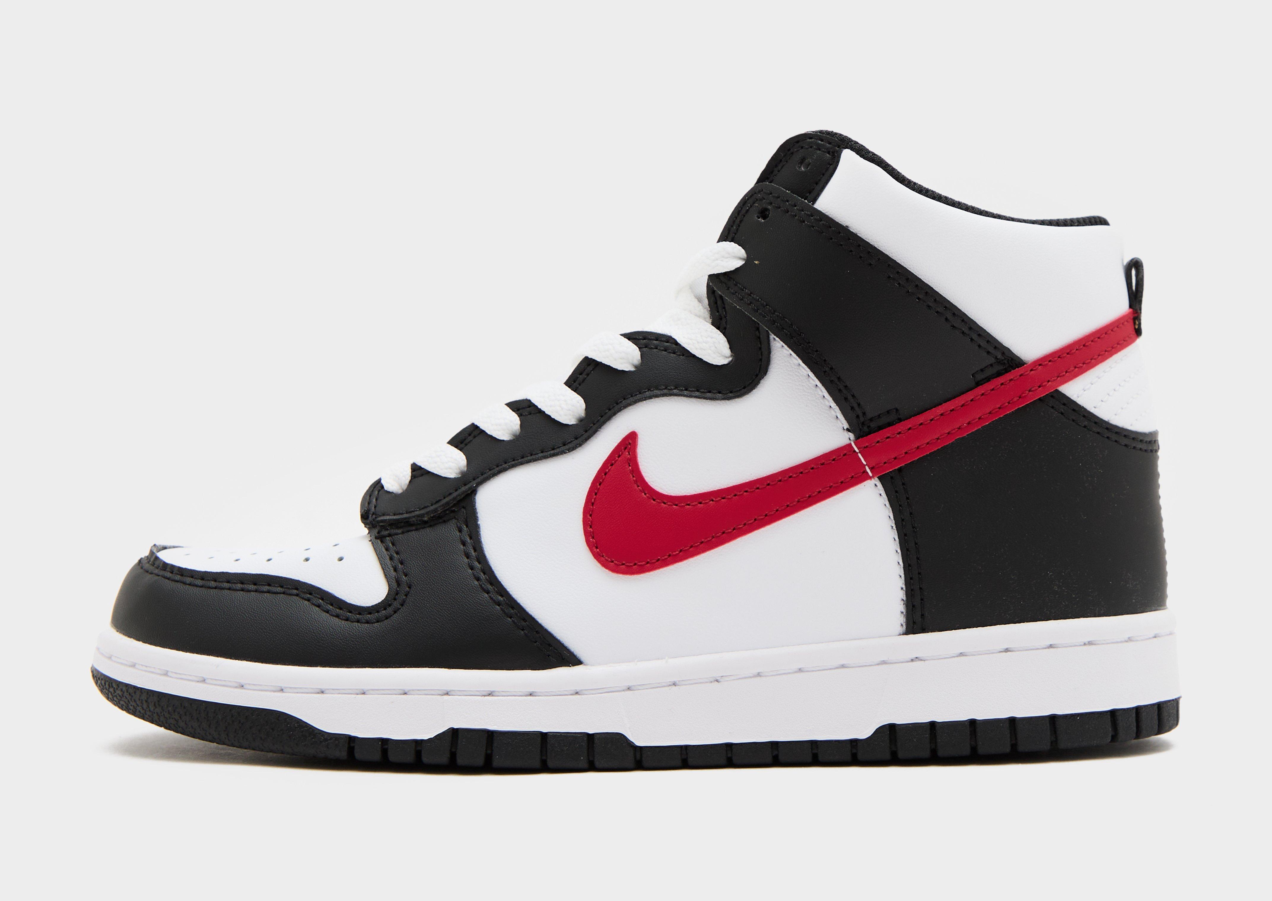 Dunks high red and black best sale