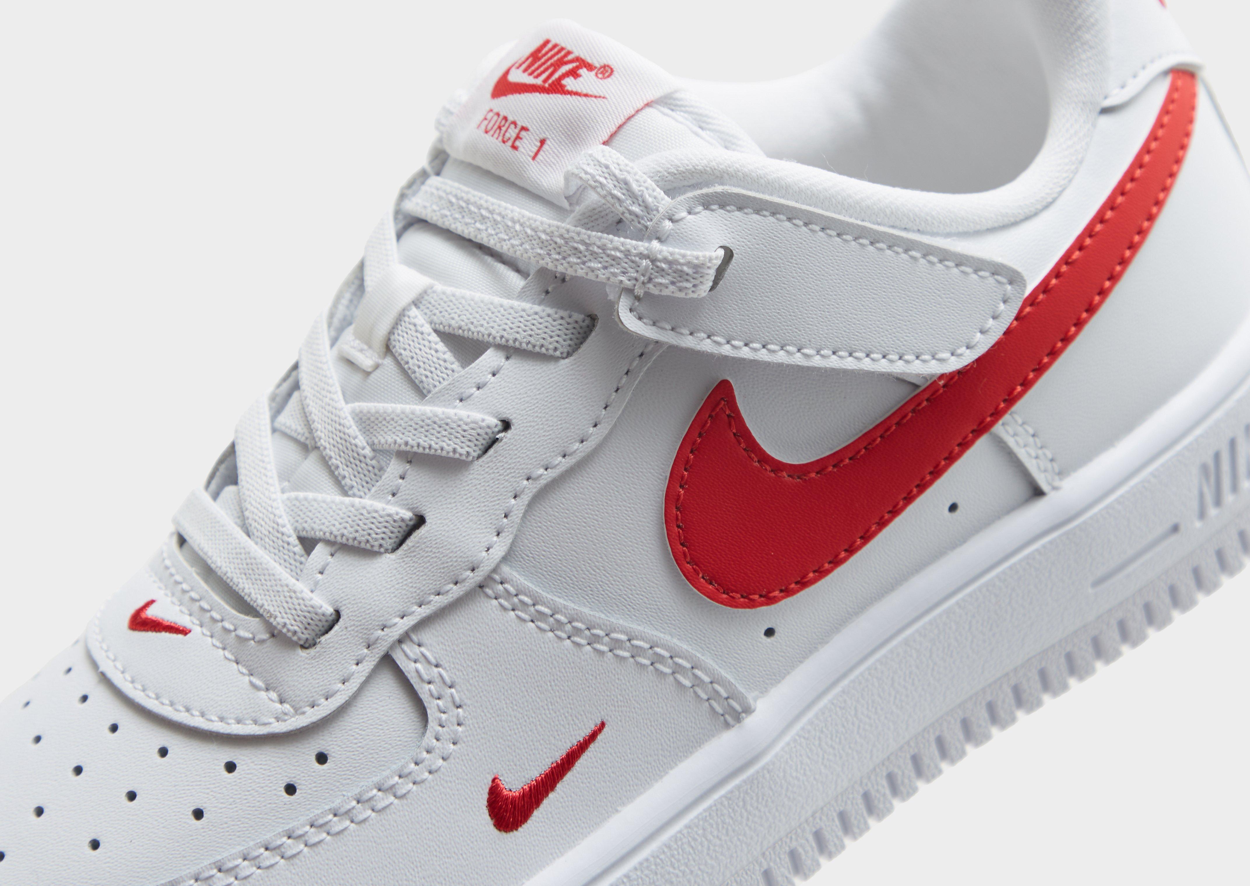 Kids air fashion force 1 red