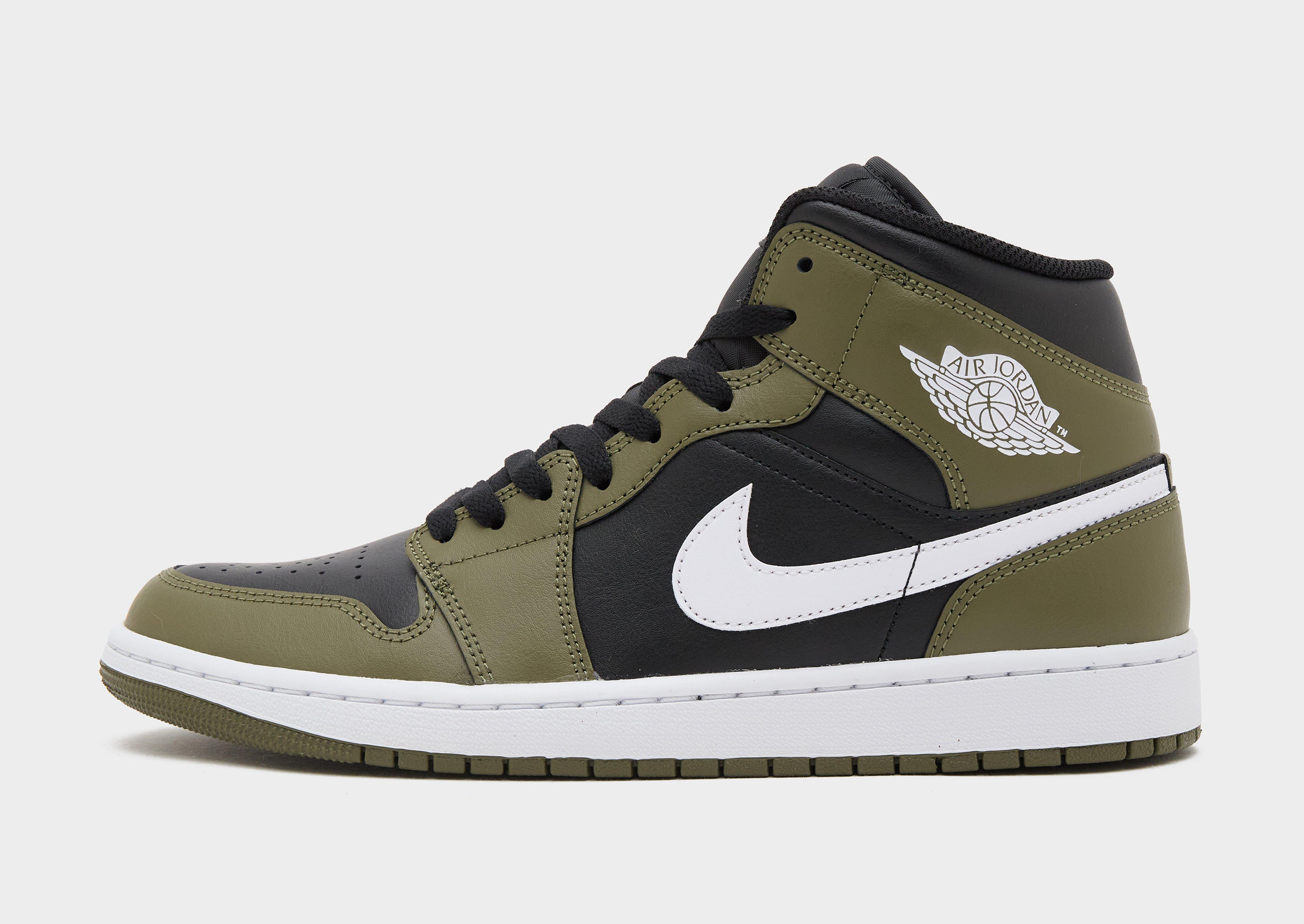 Olive green retro 1 best sale