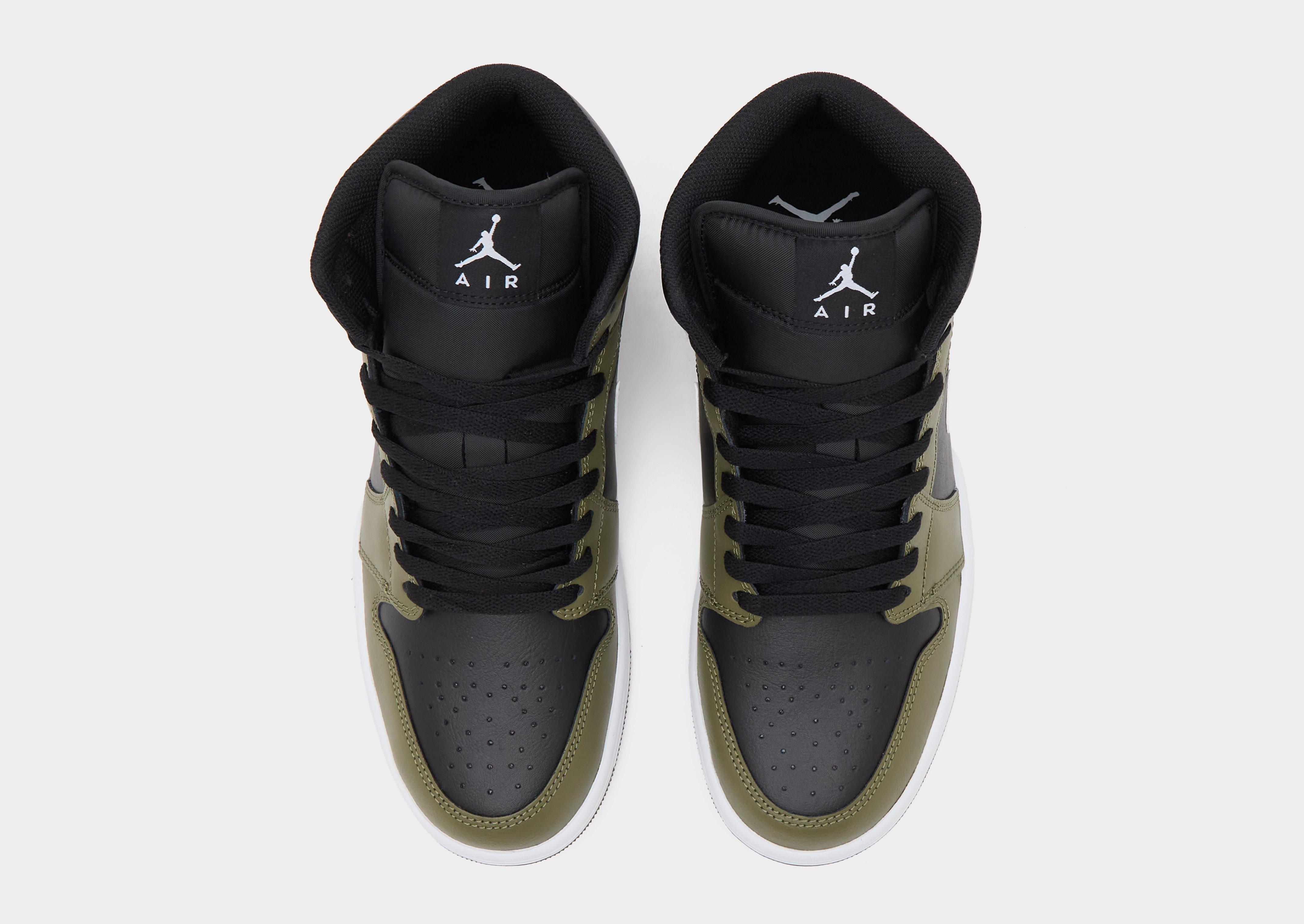 Black Jordan Air 1 Mid | JD Sports UK