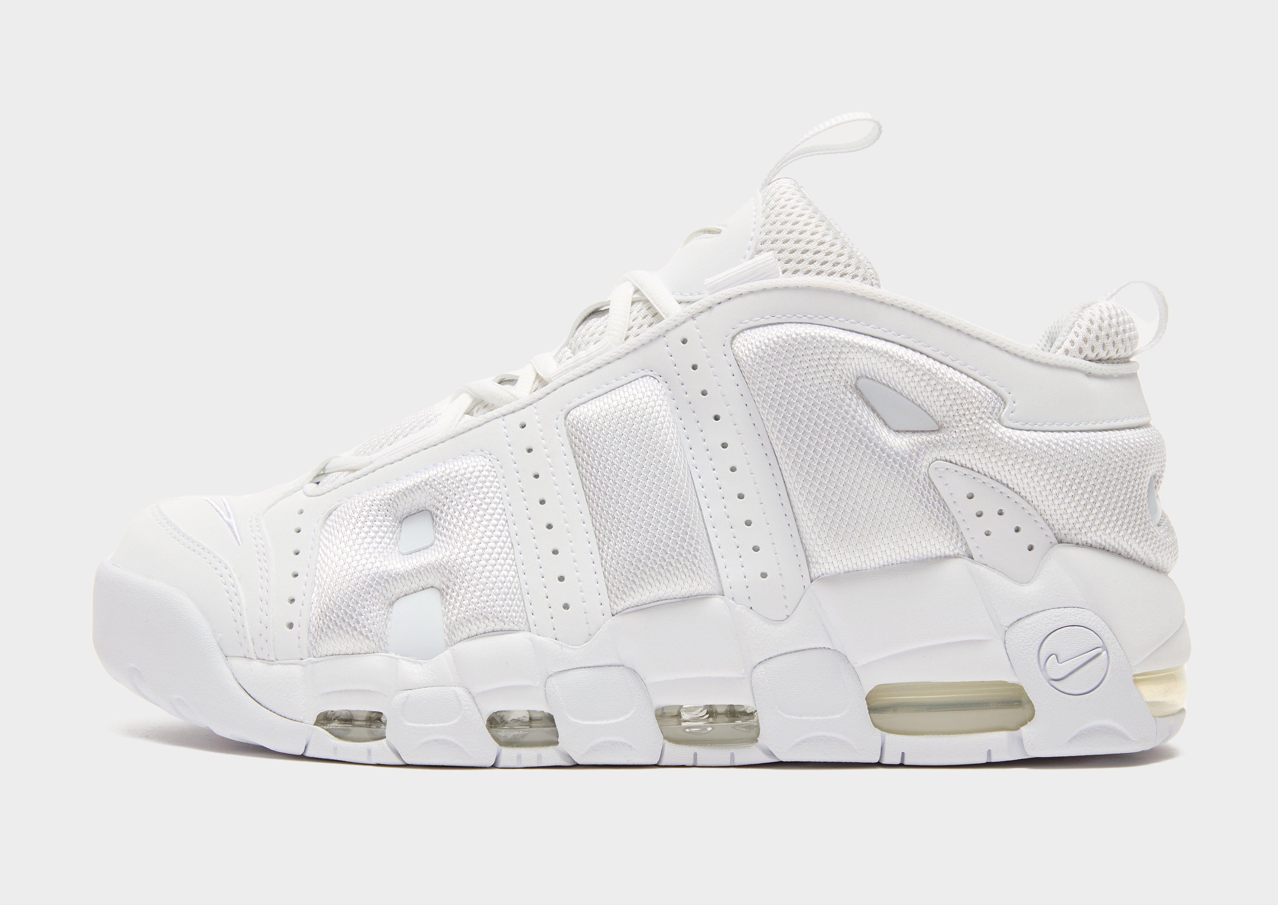 White Nike Air More Uptempo Low JD Sports