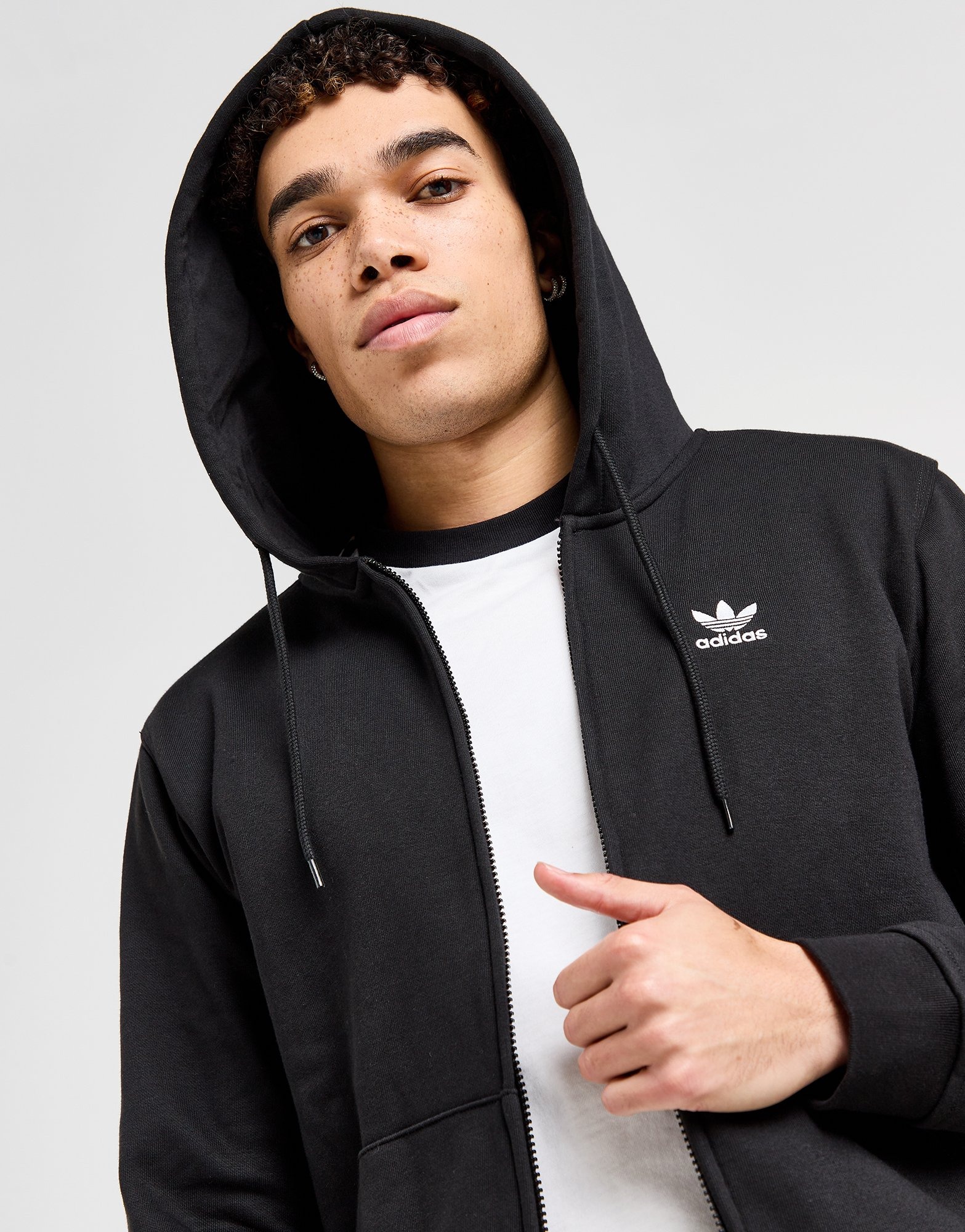 Adidas zip pocket hoodies online