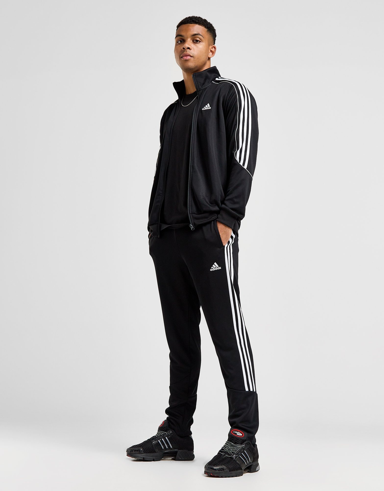 adidas Chandal 3 Stripes Doubleknit en Negro JD Sports Espana