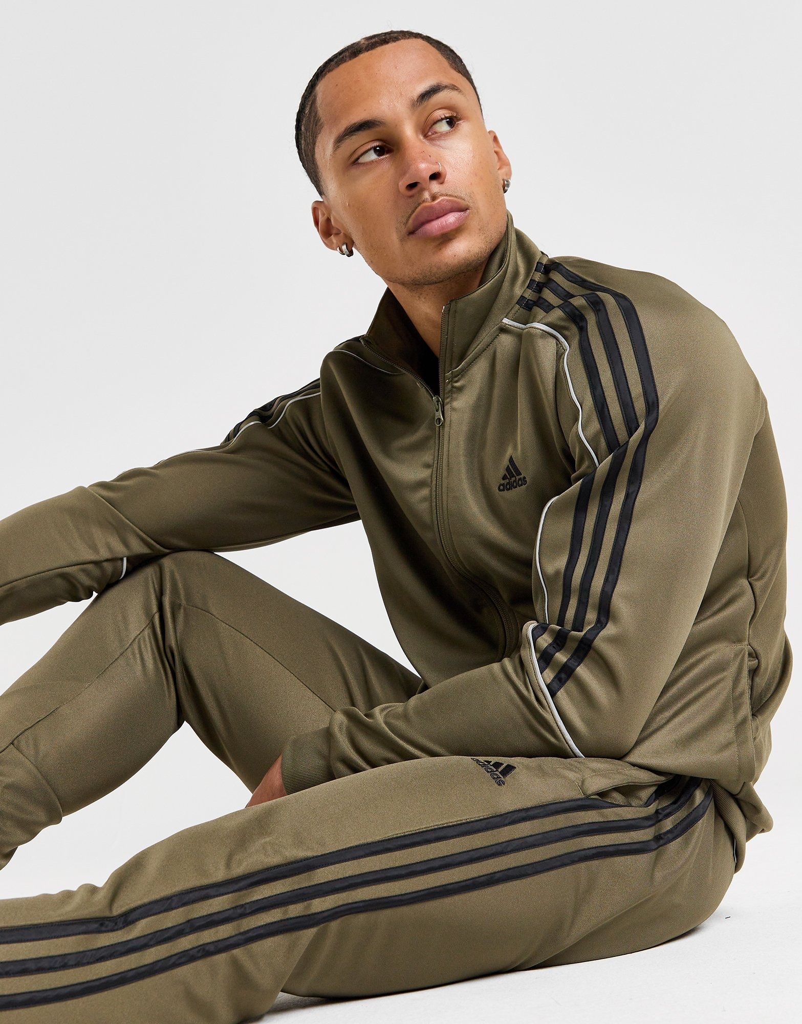 Jd green adidas tracksuit on sale