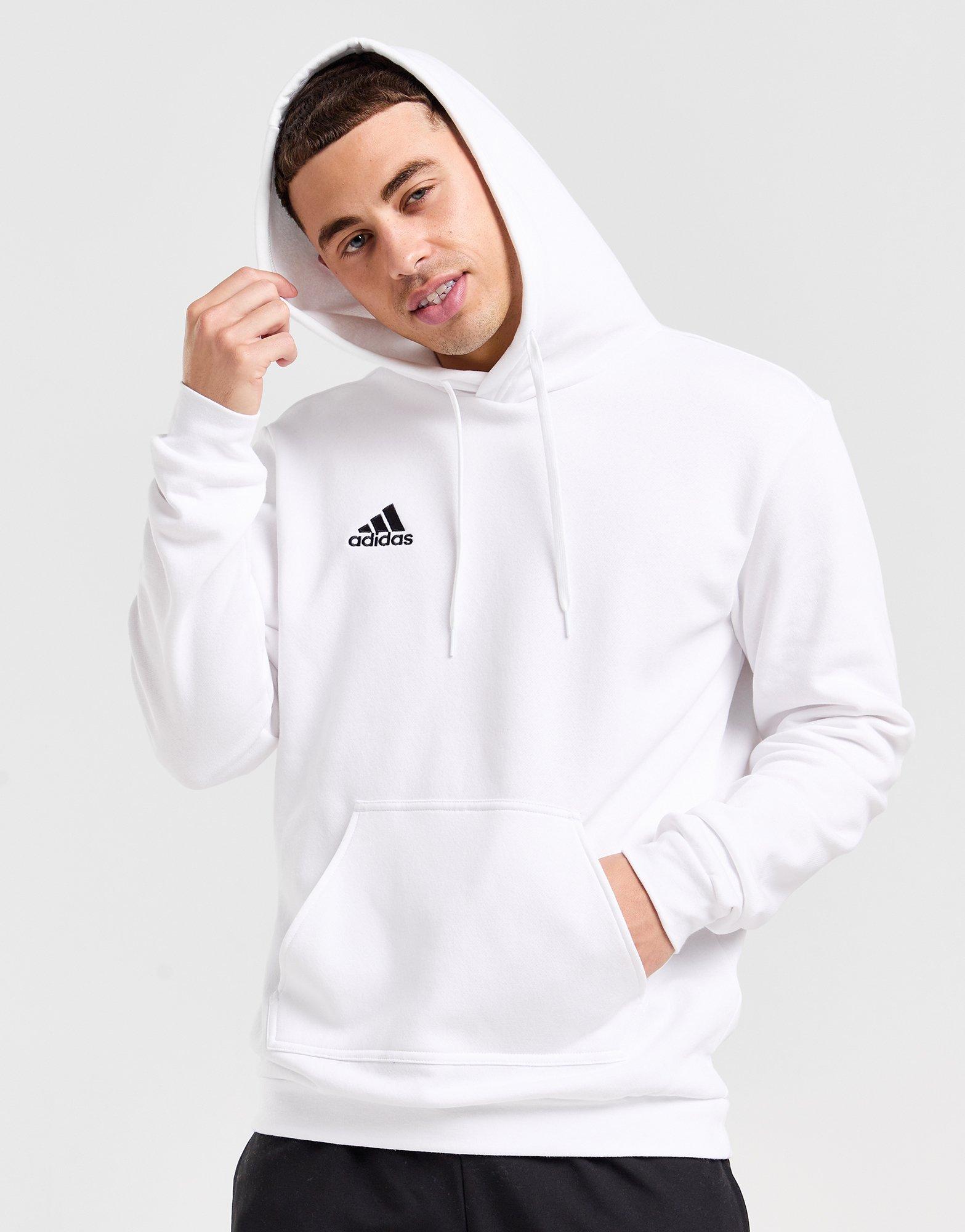 Adidas all white hoodie on sale