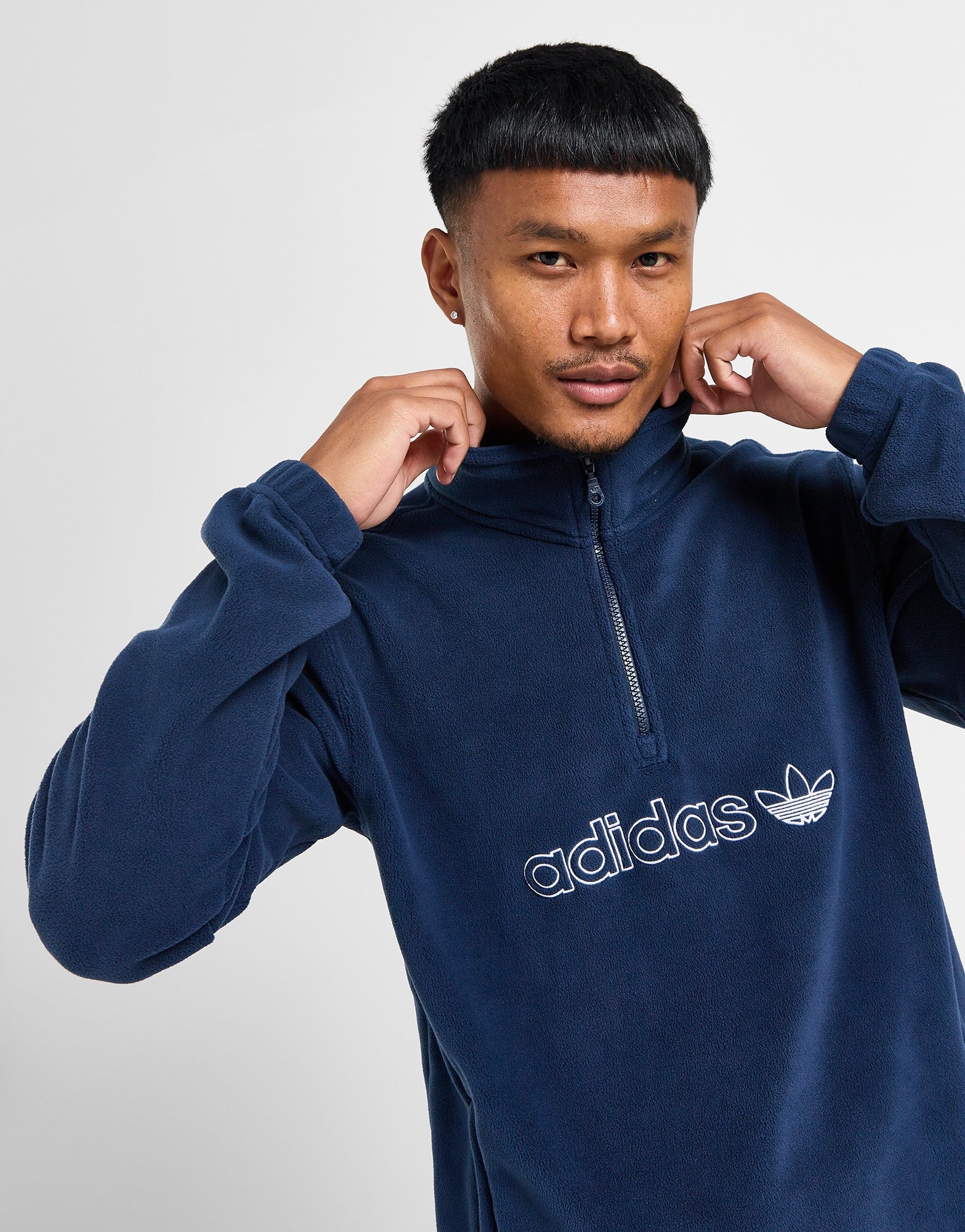 Adidas half zip pullover online