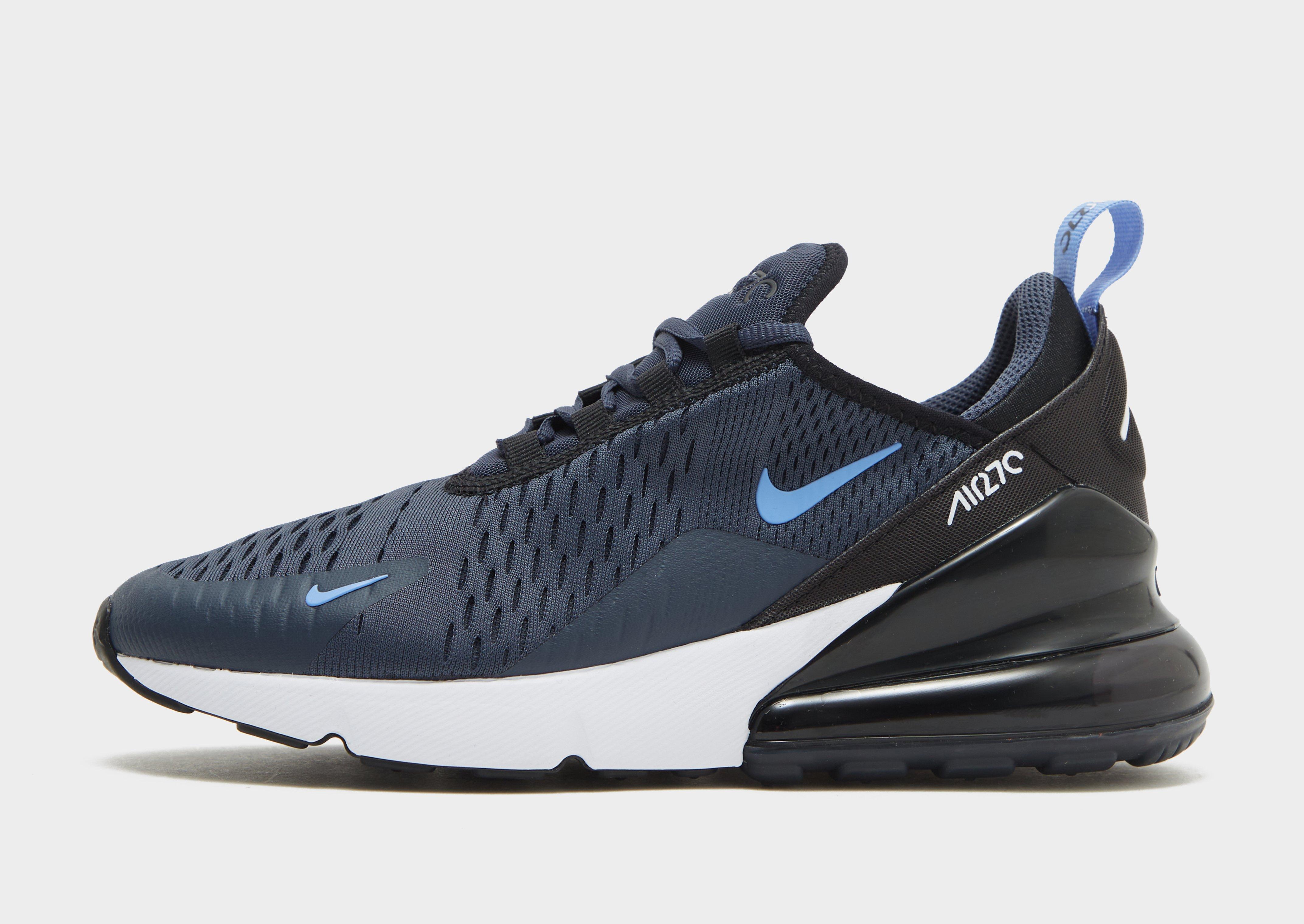 Nike air max 270 junior black and blue on sale