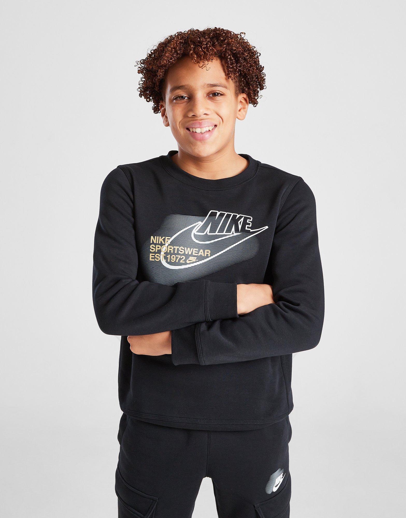 Black and gold nike sweats sales