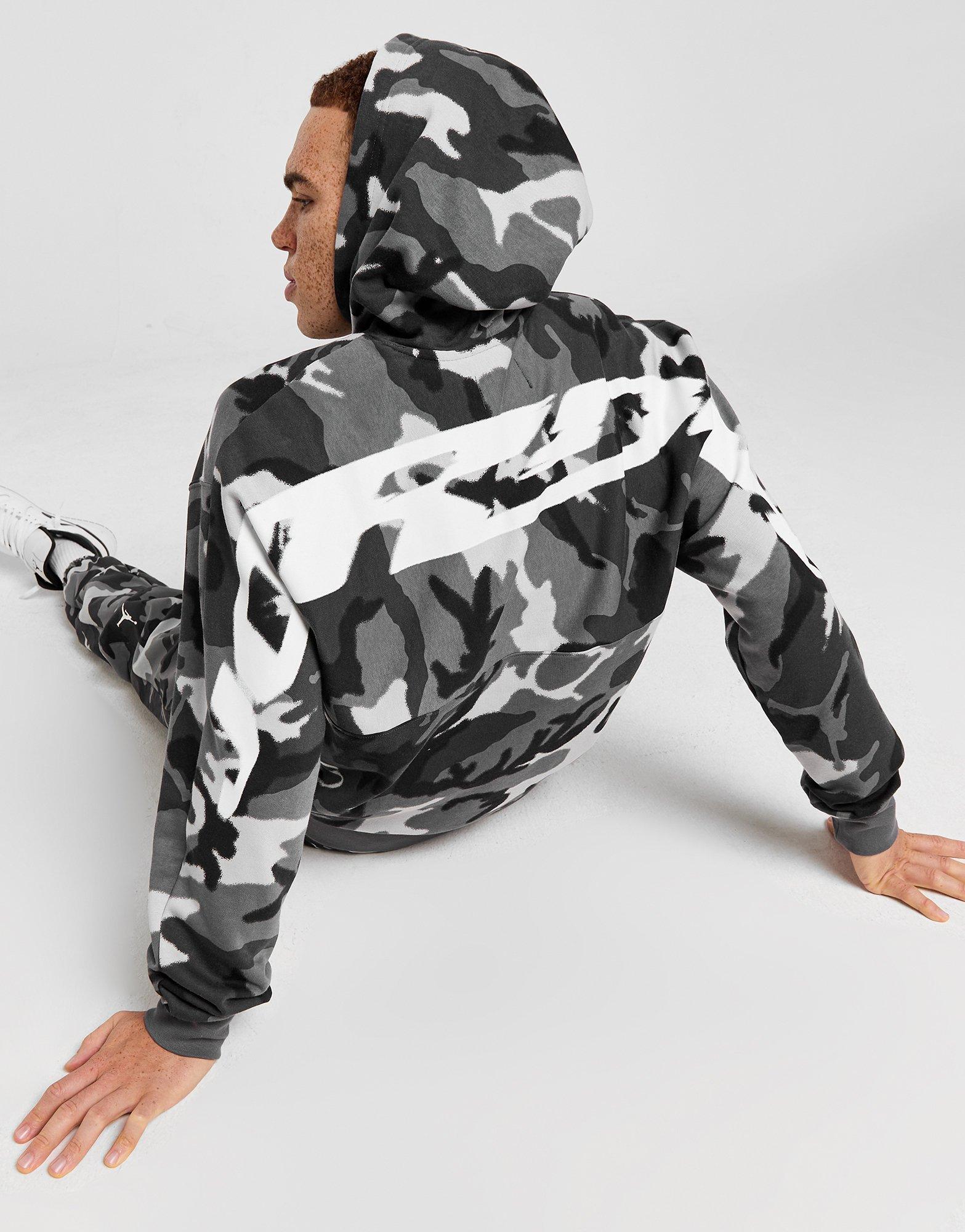 Black Jordan MVP Camo All Over Print Hoodie - JD Sports