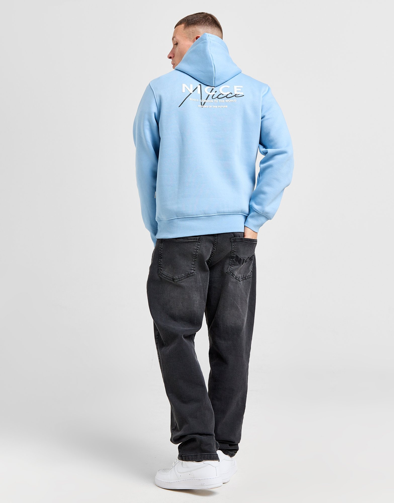 Blue Nicce World Essentials Hoodie JD Sports Global