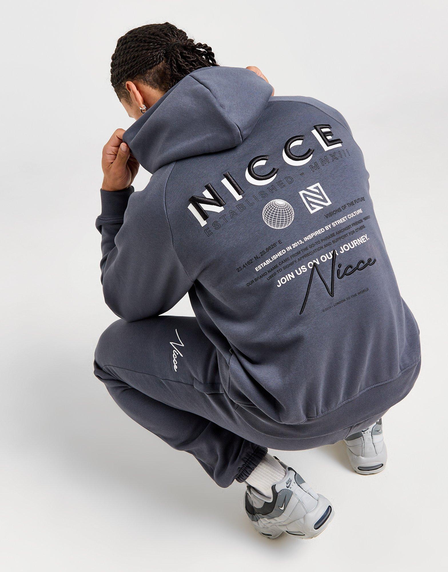 Blue Nicce Multi Logo Script Hoodie JD Sports Australia