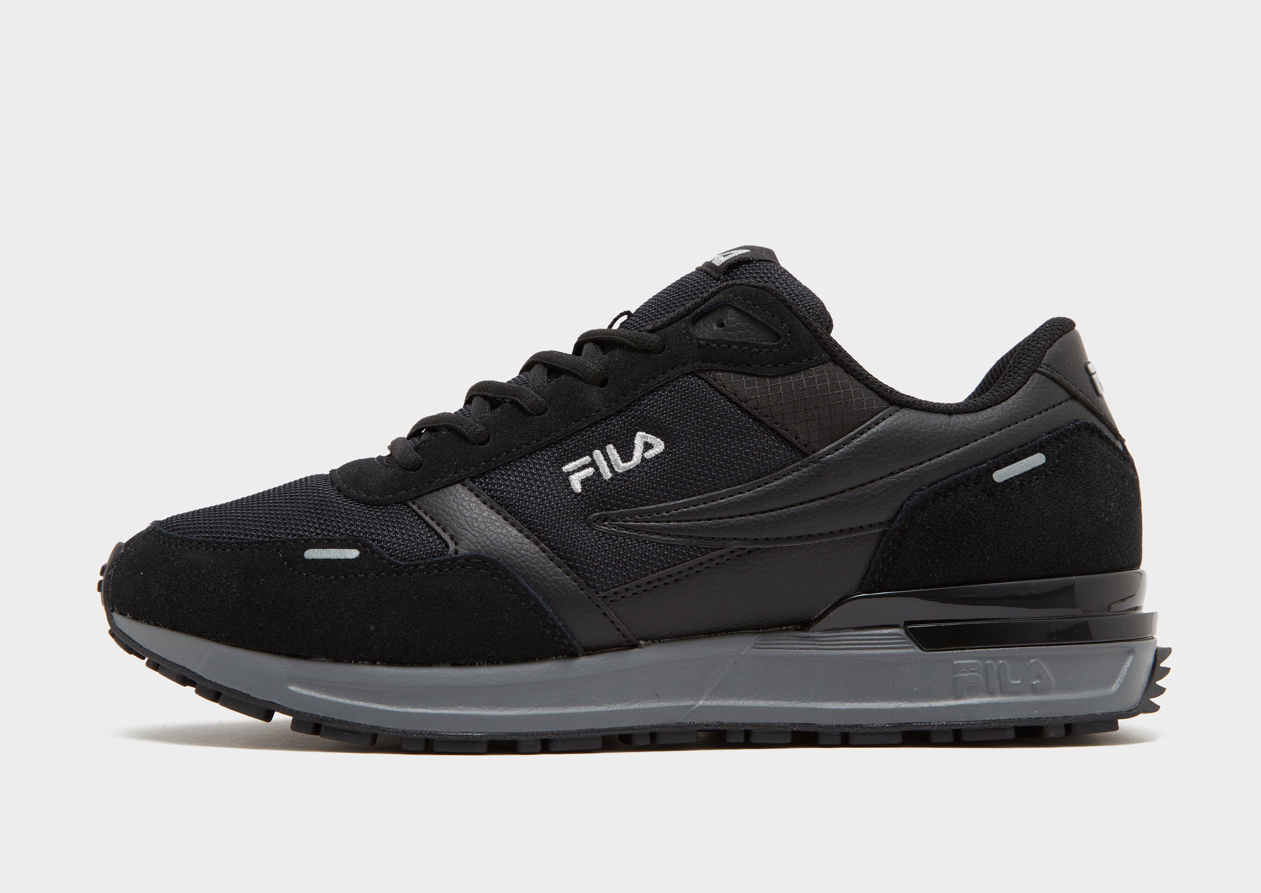 Fila mens shoes black on sale