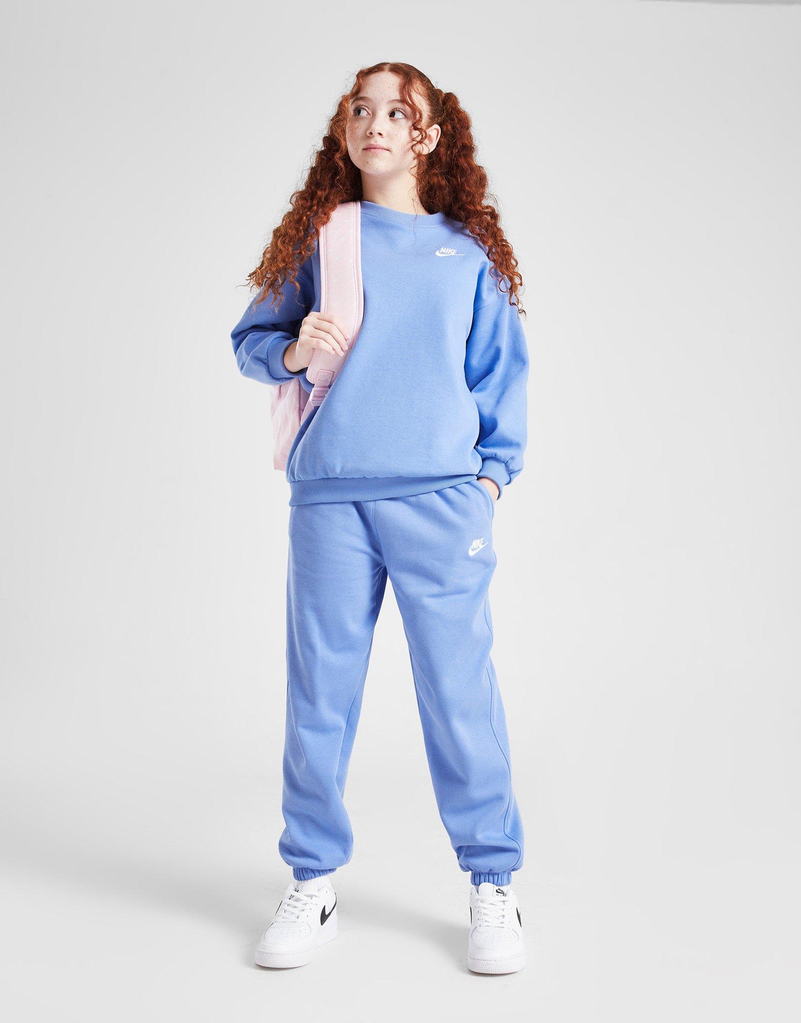 Nike Girls' Club Fleece Crew Sweatshirt Junior