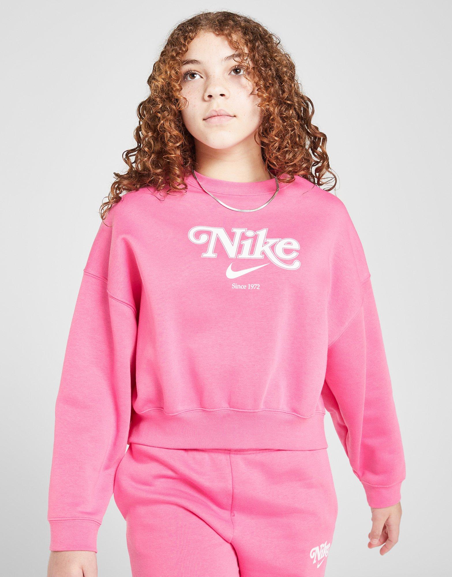 Nike Girls' Trend Fleece Crew Sweatshirt Junior
