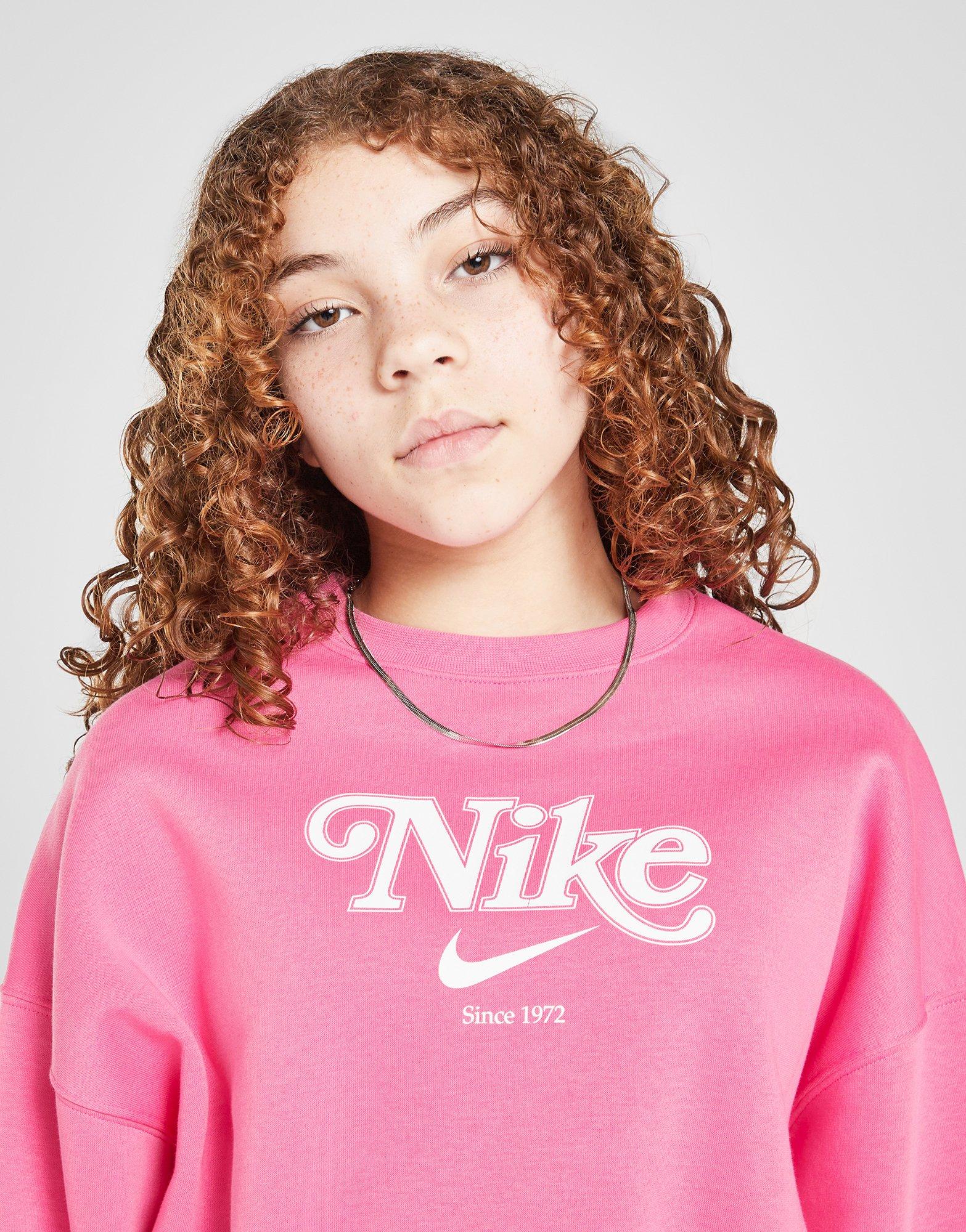 Nike Girls' Trend Fleece Crew Sweatshirt Junior