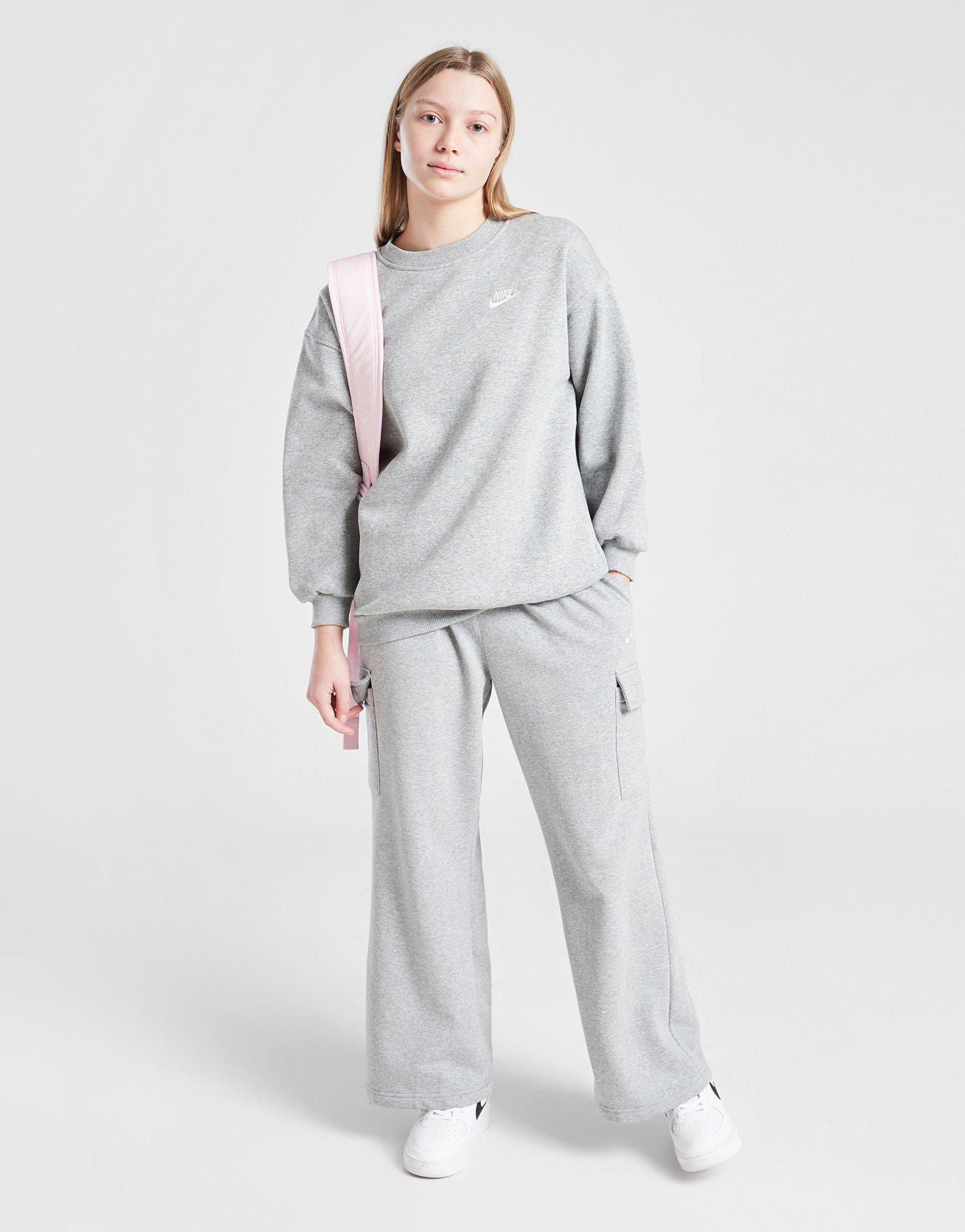 Nike Girls' Club Fleece Crew Sweatshirt Junior