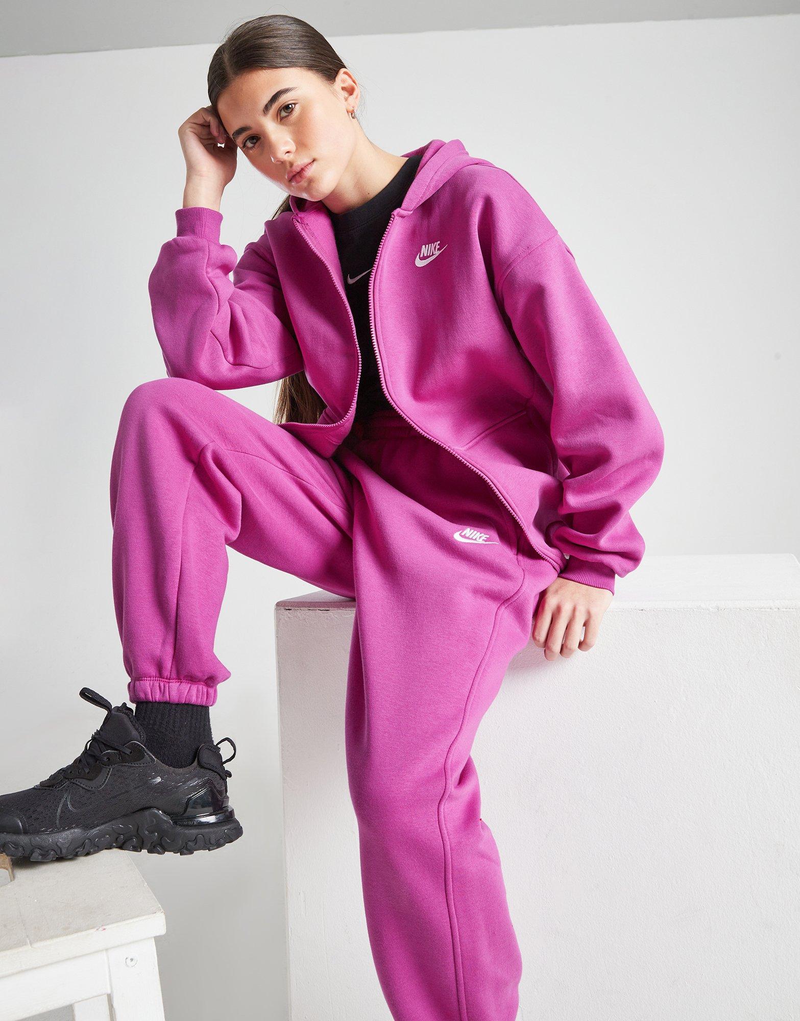 Nike Girls' Club Full Zip Oversized Hoodie Junior