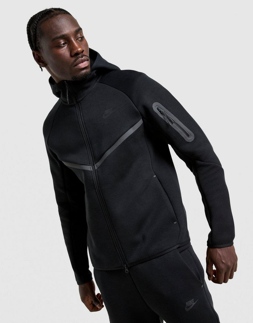 Nike Tech Fleece Full Zip Hoodie (negru)