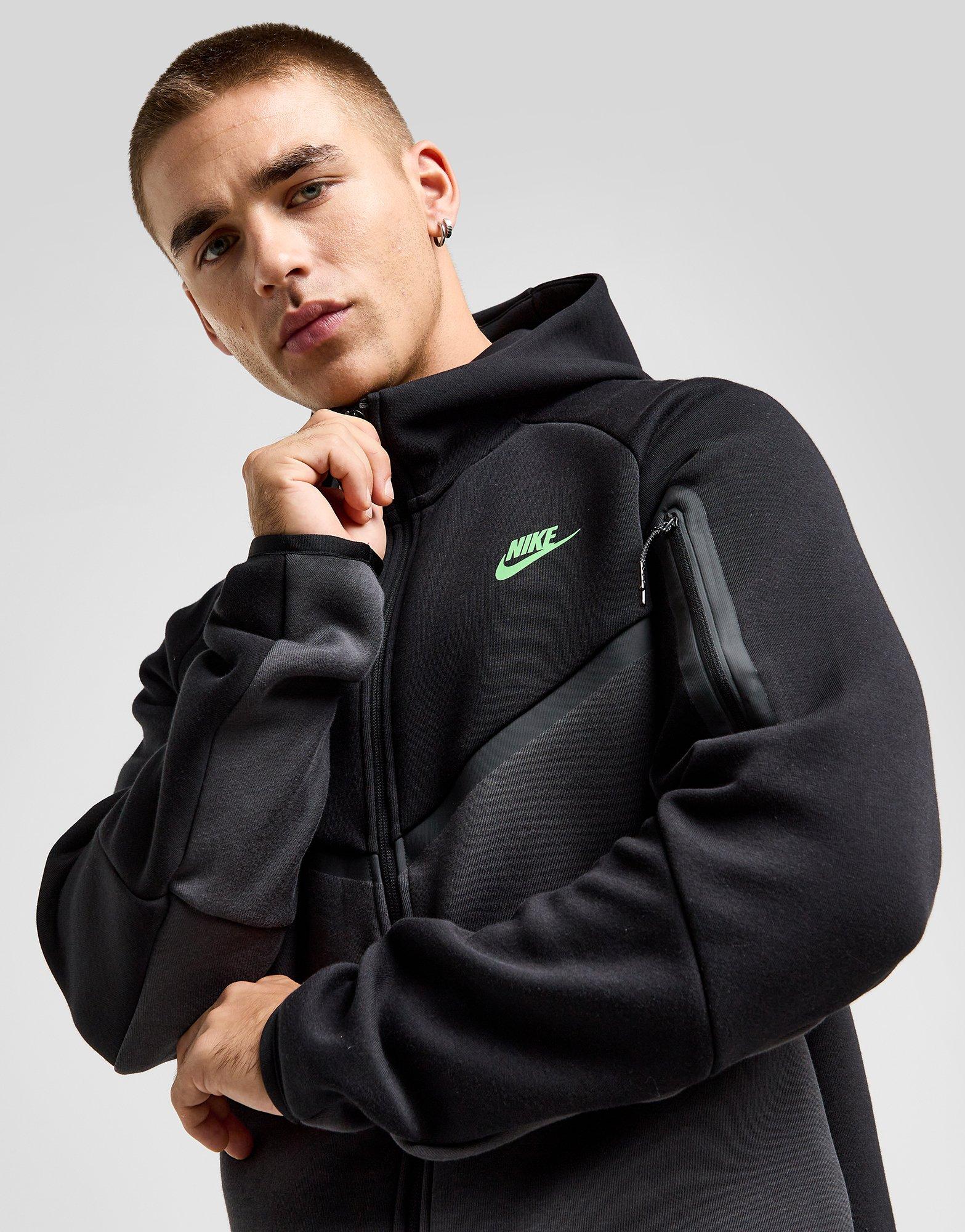 Black nike hoodie jacket online