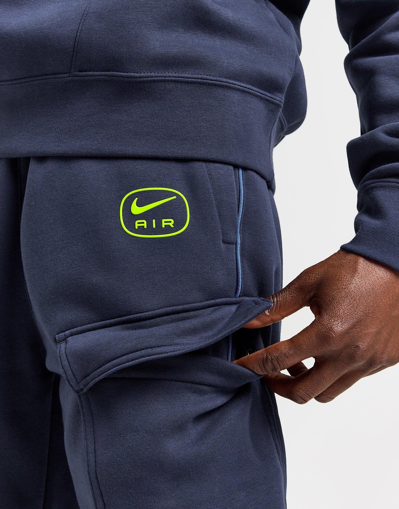 Nike Air Fleece Cargo Joggers Bleu JD Sports France