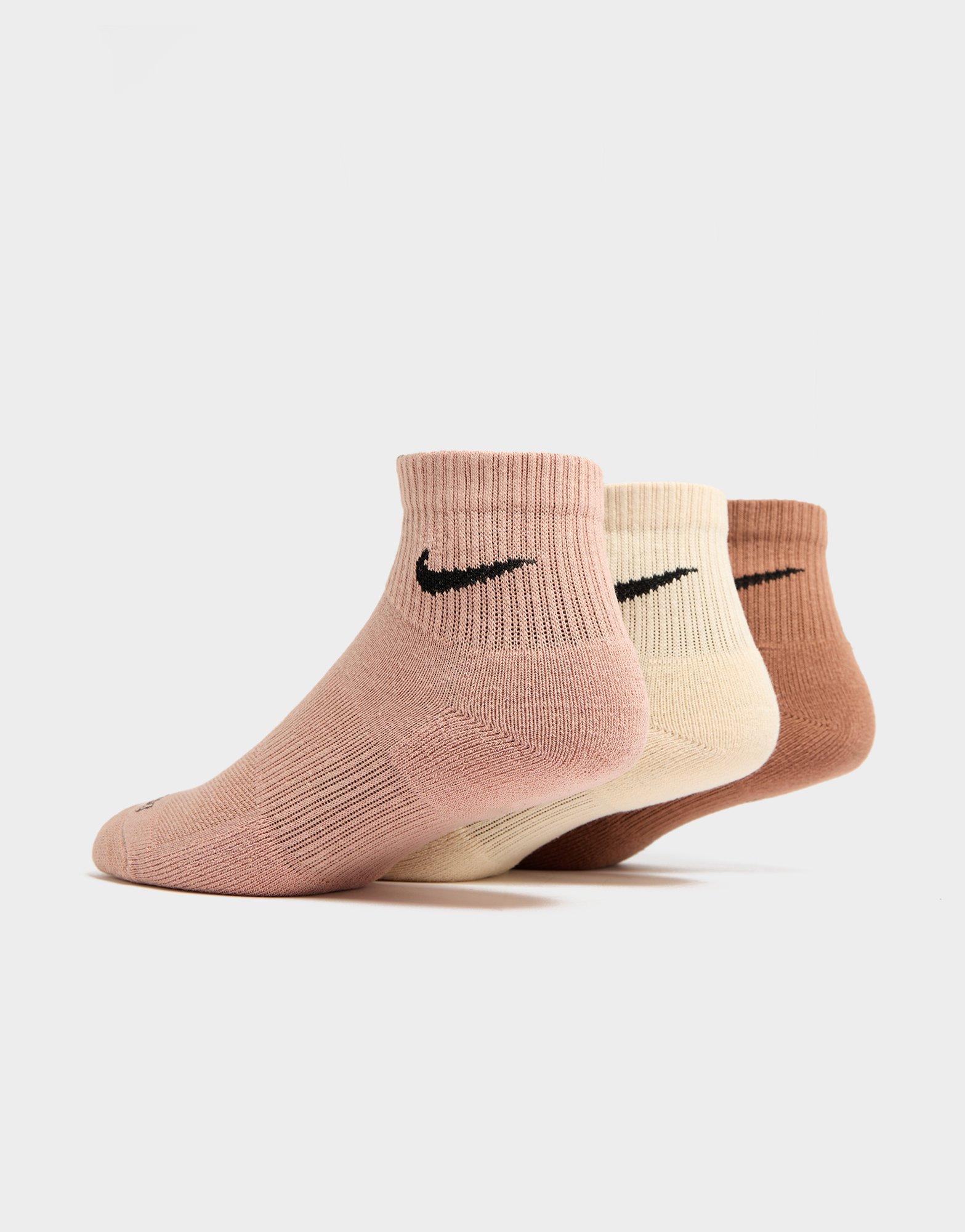 Nike 3-Pack Everyday Plus Quarter Socks