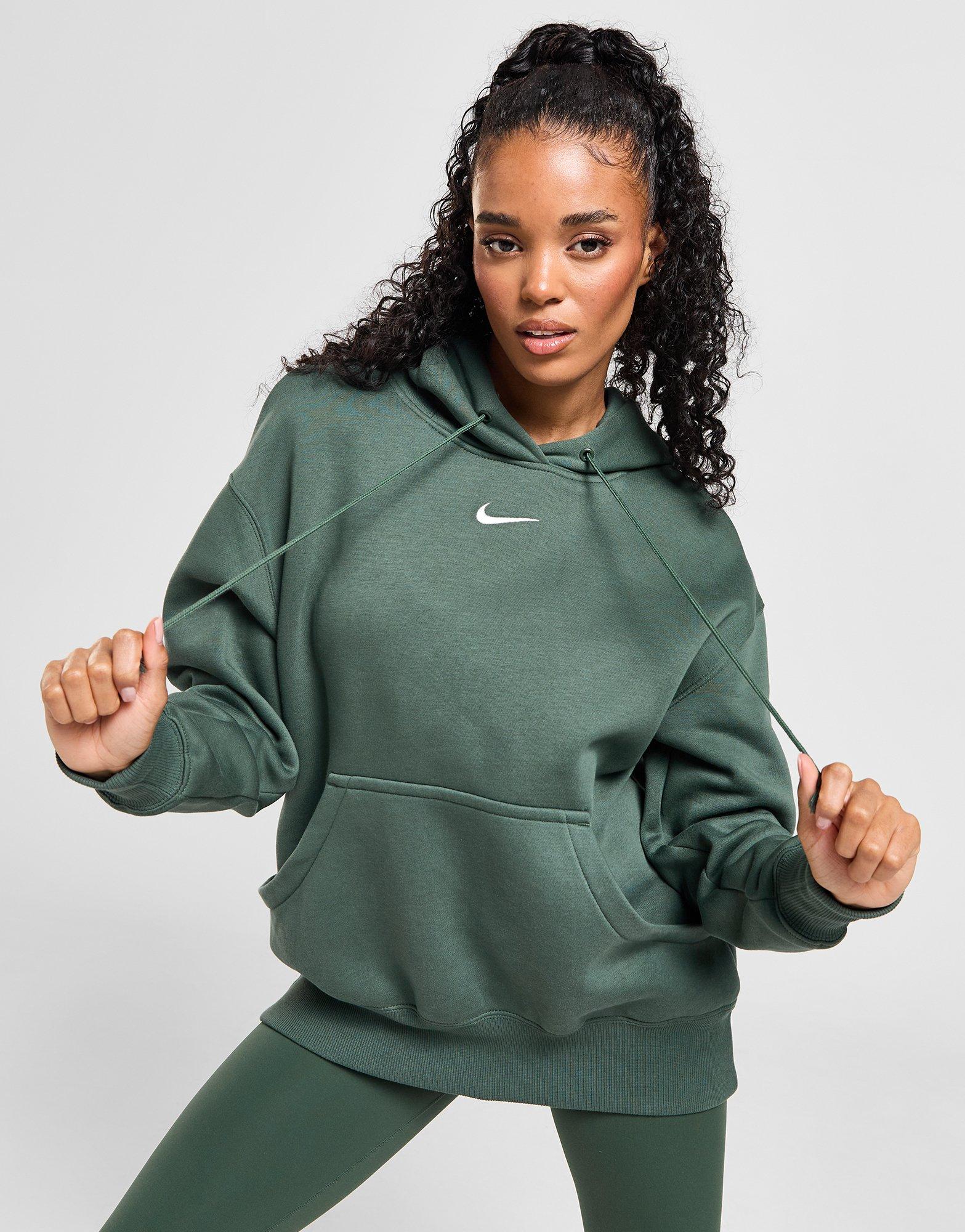 Womens green nike hoodie sale