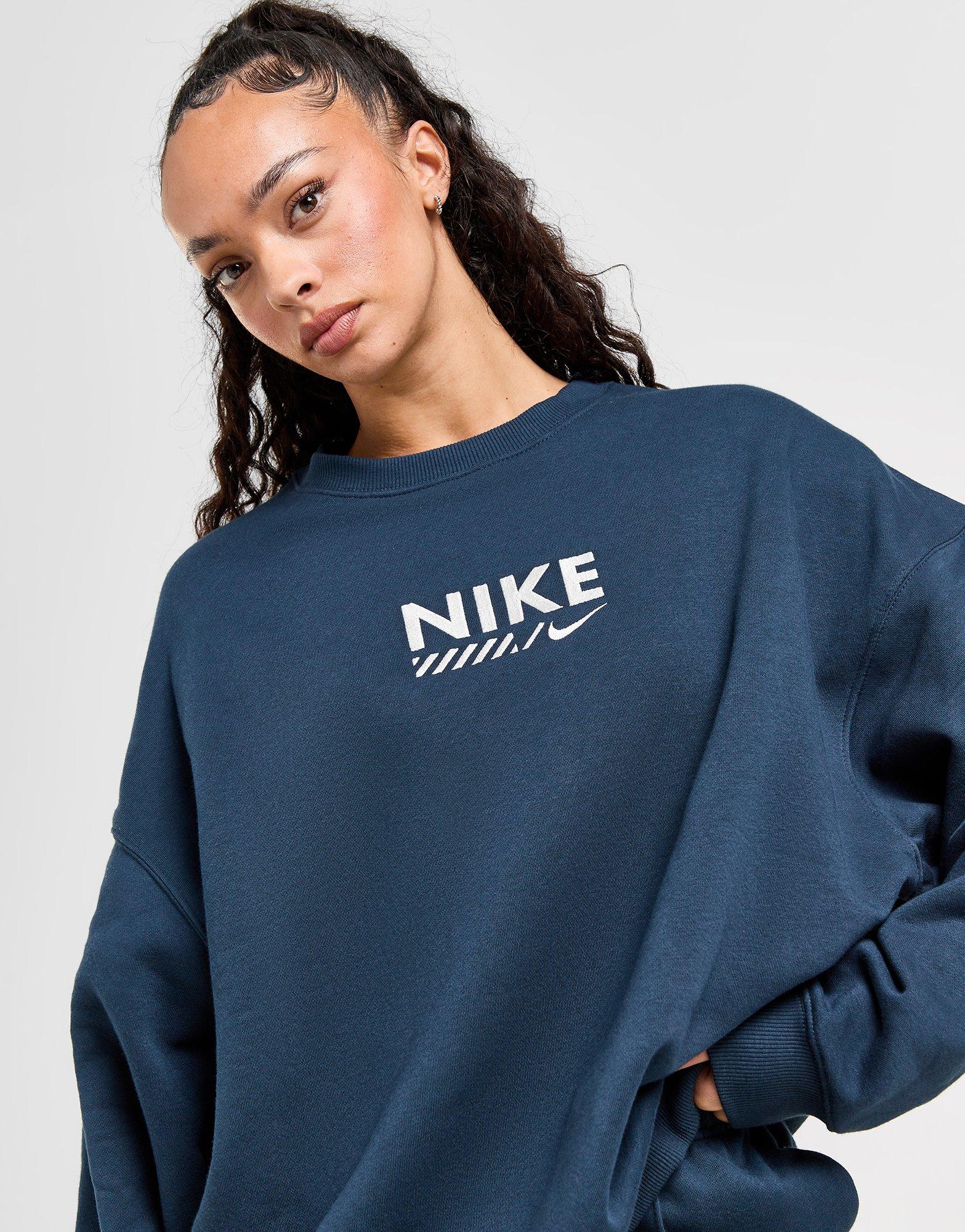 Blue Nike Oversized Crew Sweatshirt JD Sports Ireland